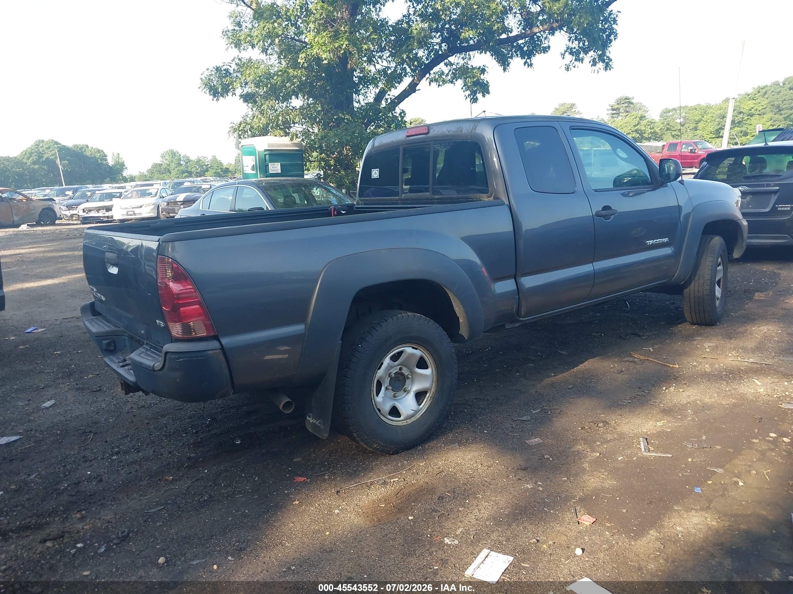 2013 Toyota Tacoma Base V6 Gray vin: 5TFUU4EN6DX056801
