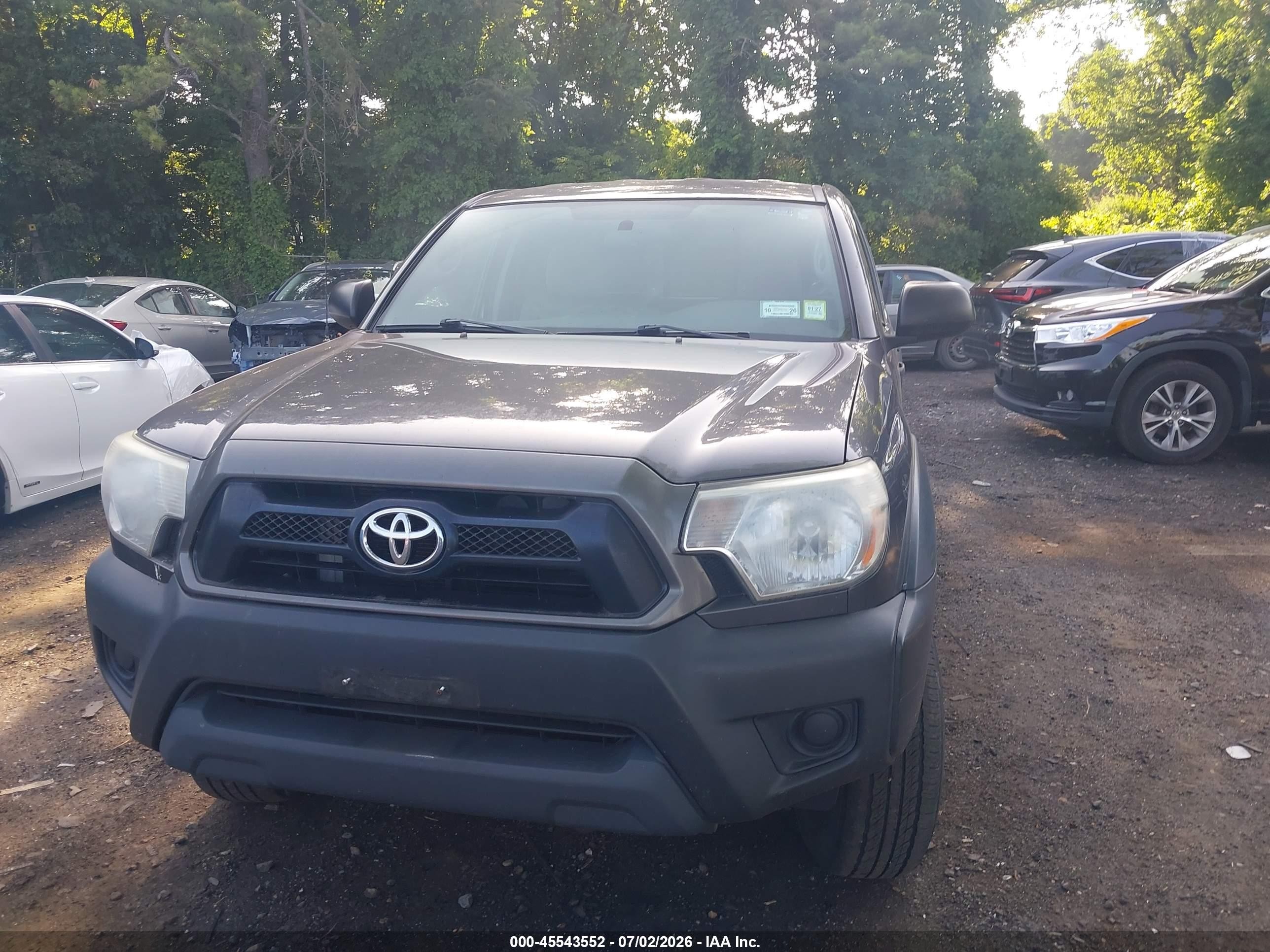 2013 Toyota Tacoma Base V6 Gray vin: 5TFUU4EN6DX056801