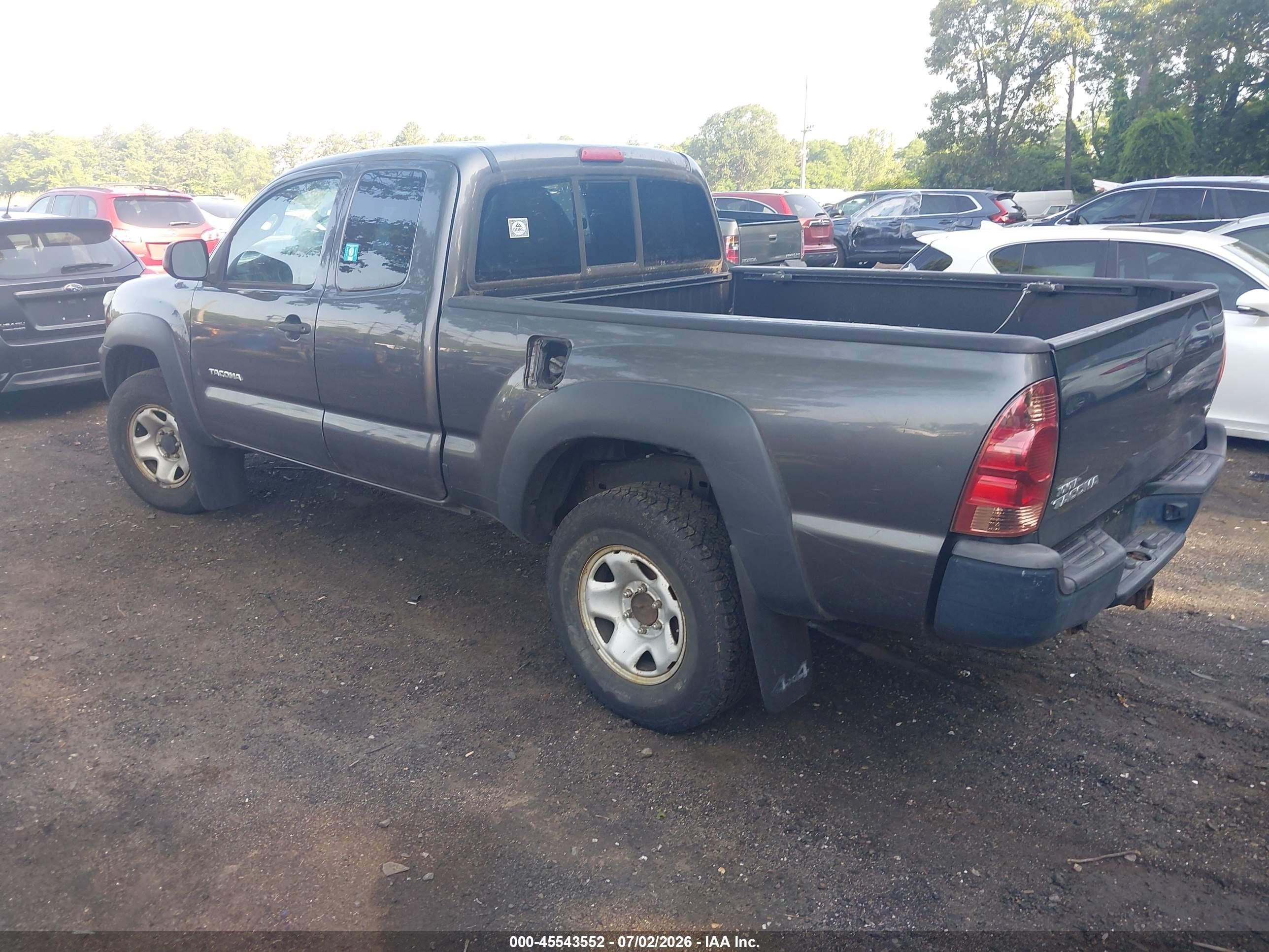 2013 Toyota Tacoma Base V6 Gray vin: 5TFUU4EN6DX056801