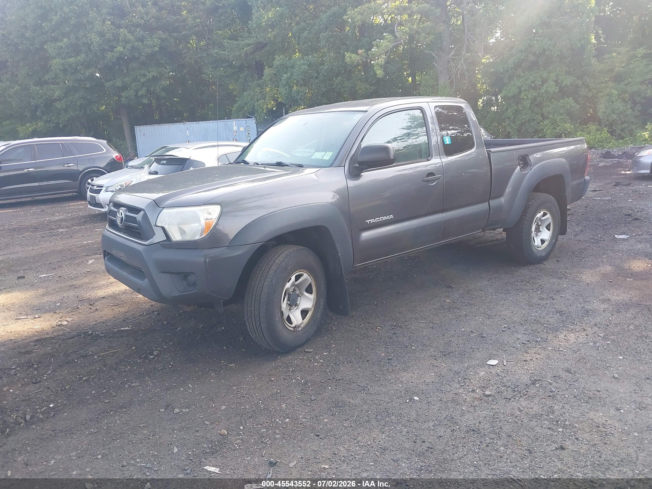 2013 Toyota Tacoma Base V6 Gray vin: 5TFUU4EN6DX056801