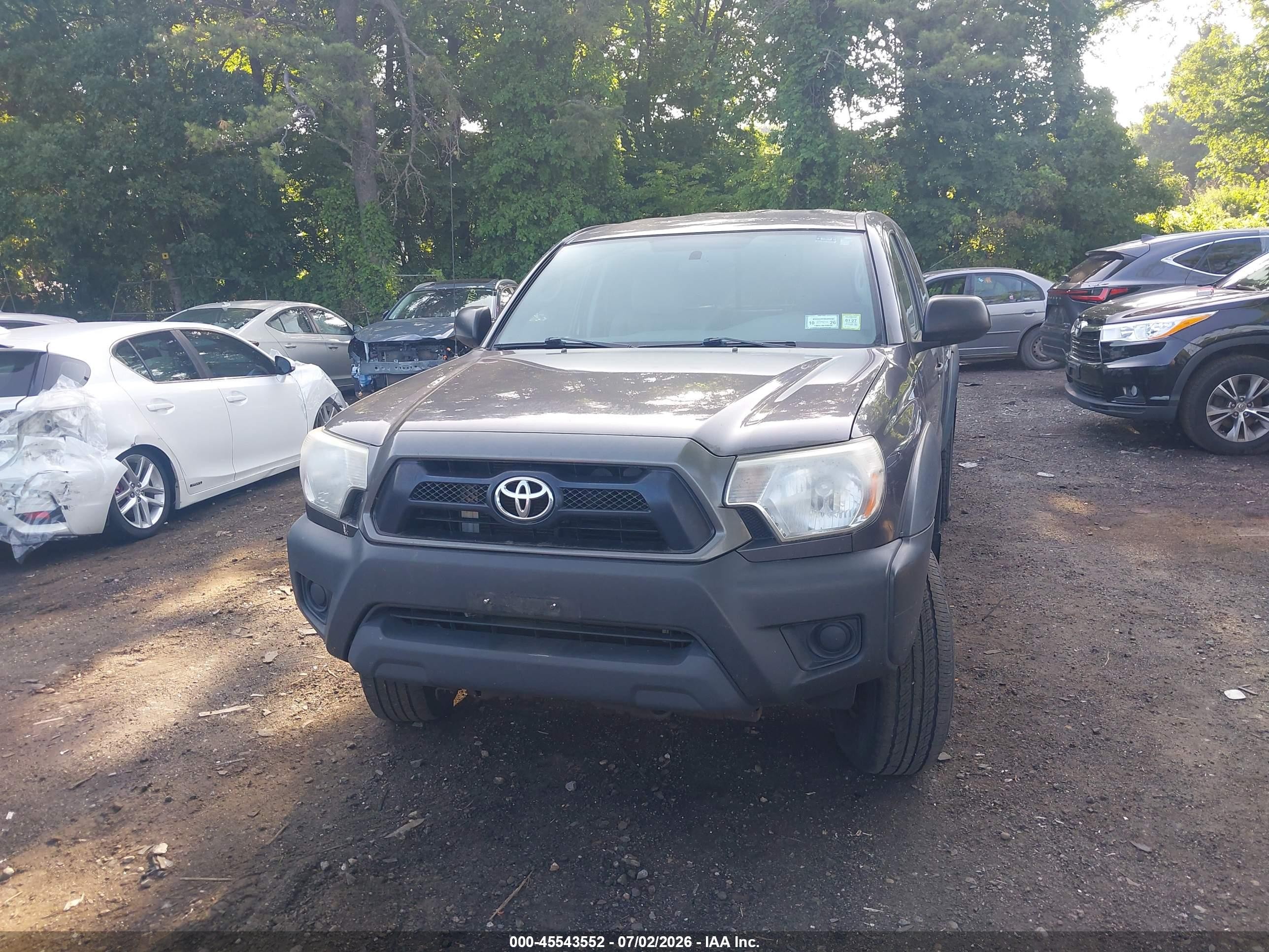 2013 Toyota Tacoma Base V6 Gray vin: 5TFUU4EN6DX056801