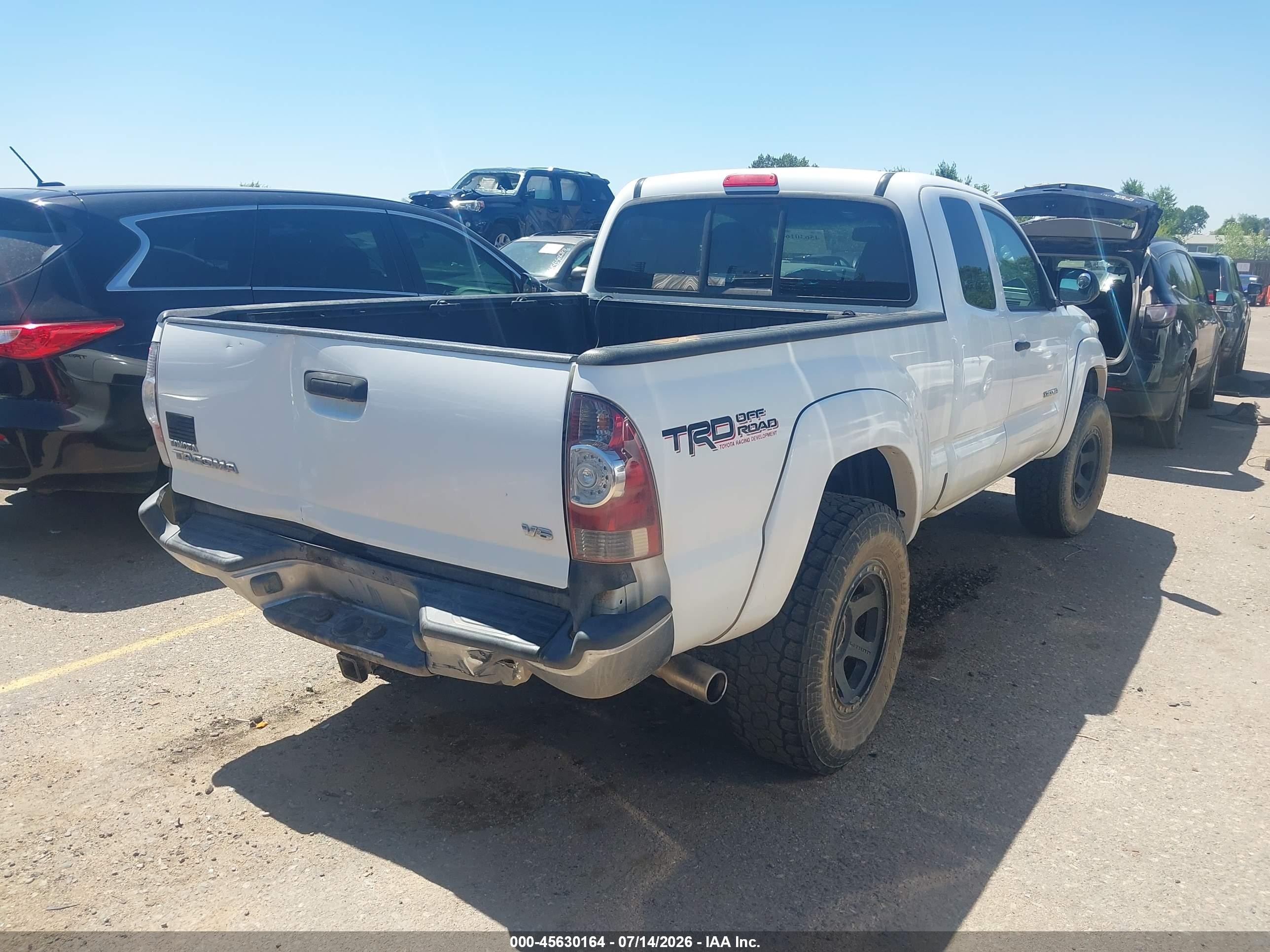 2013 Toyota Tacoma Base V6 White vin: 5TFUU4EN6DX061948