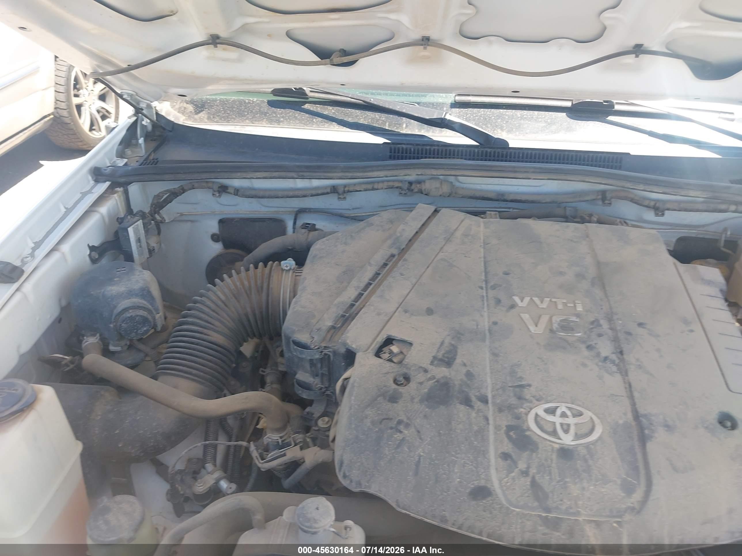2013 Toyota Tacoma Base V6 White vin: 5TFUU4EN6DX061948