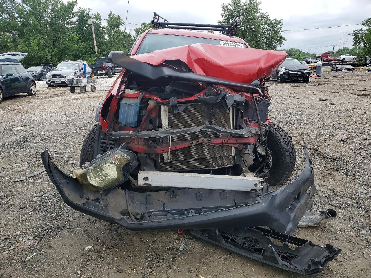 2013 Toyota Tacoma V6 Red vin: 5TFUU4EN6DX062436