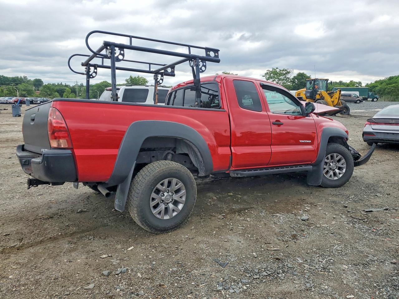 2013 Toyota Tacoma V6 Red vin: 5TFUU4EN6DX062436