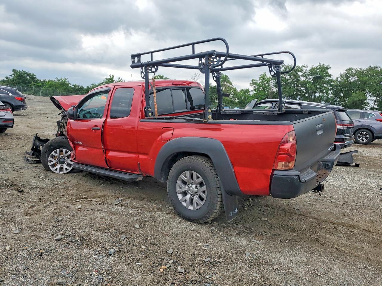 2013 Toyota Tacoma V6 Red vin: 5TFUU4EN6DX062436