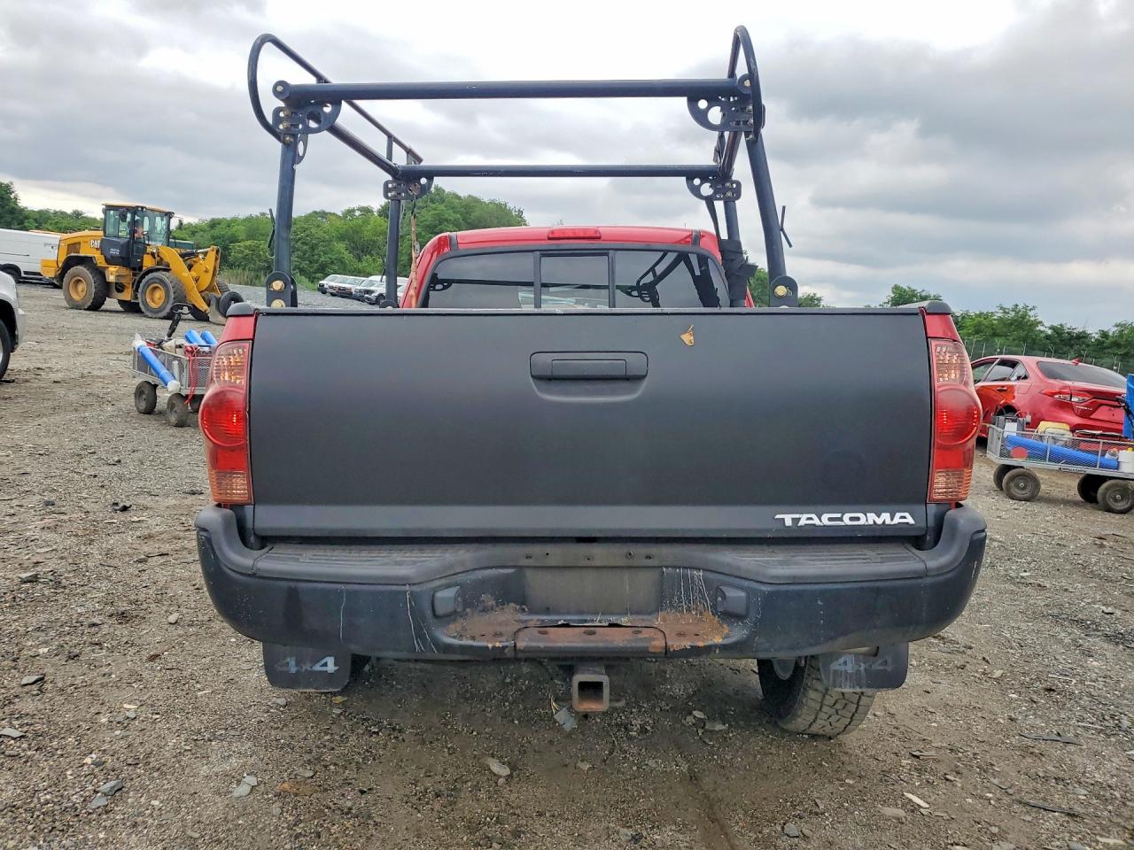 2013 Toyota Tacoma V6 Red vin: 5TFUU4EN6DX062436