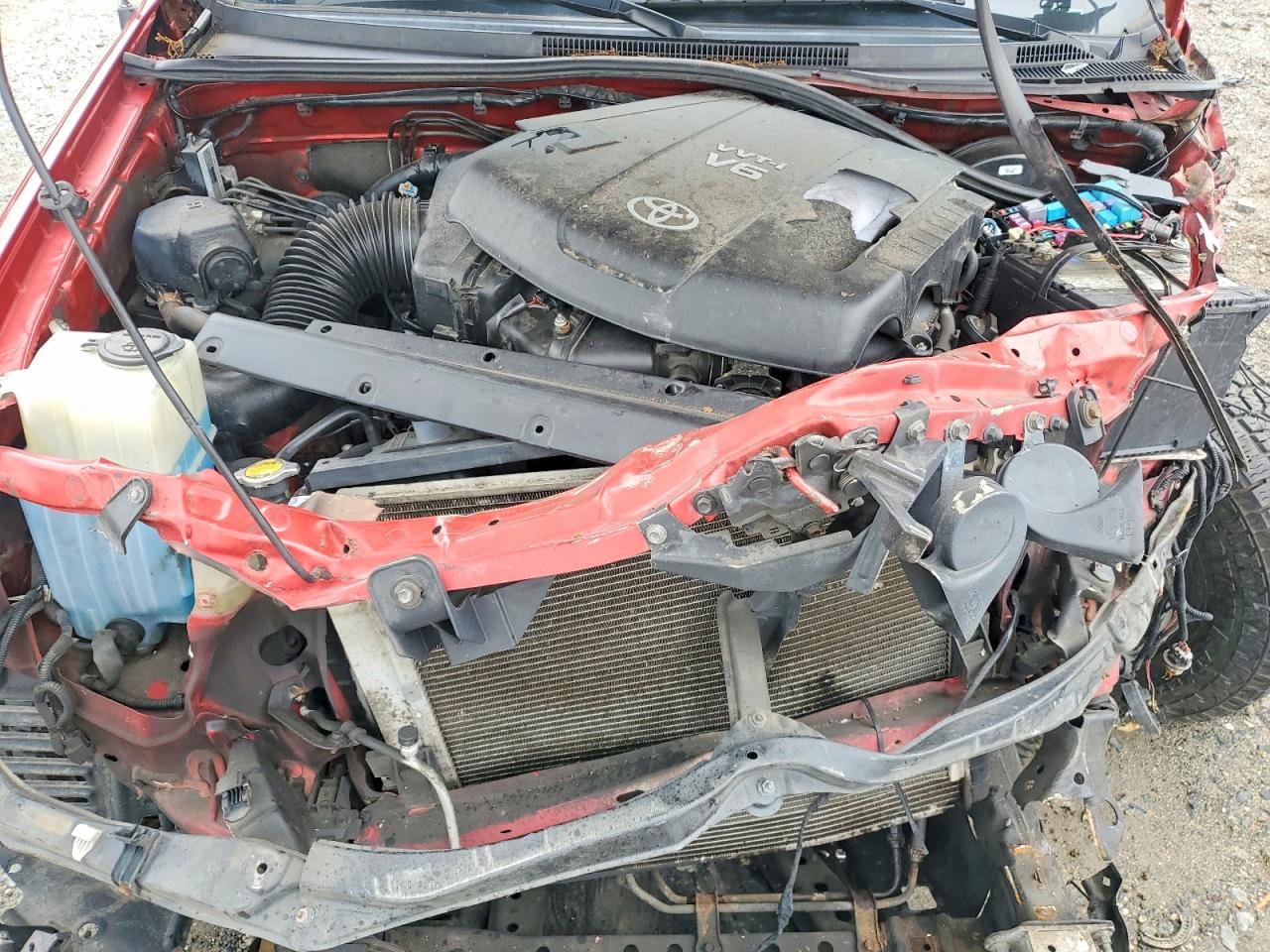 2013 Toyota Tacoma V6 Red vin: 5TFUU4EN6DX062436