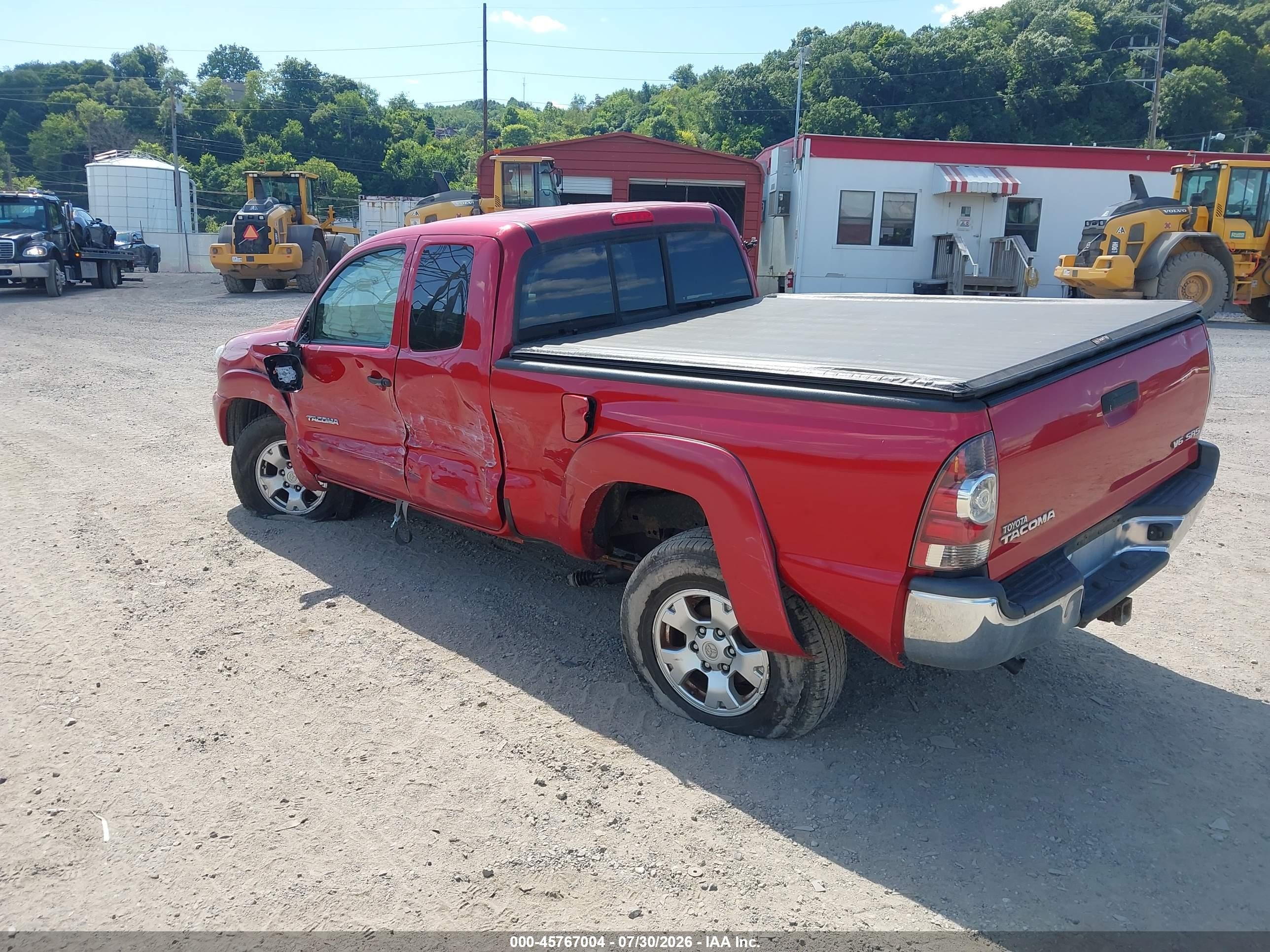 2013 Toyota Tacoma Base V6 Красный vin: 5TFUU4EN6DX079107