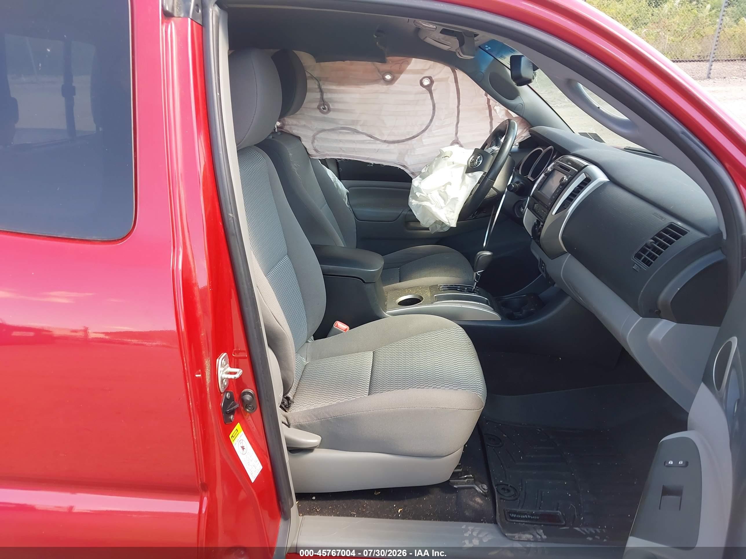 2013 Toyota Tacoma Base V6 Красный vin: 5TFUU4EN6DX079107