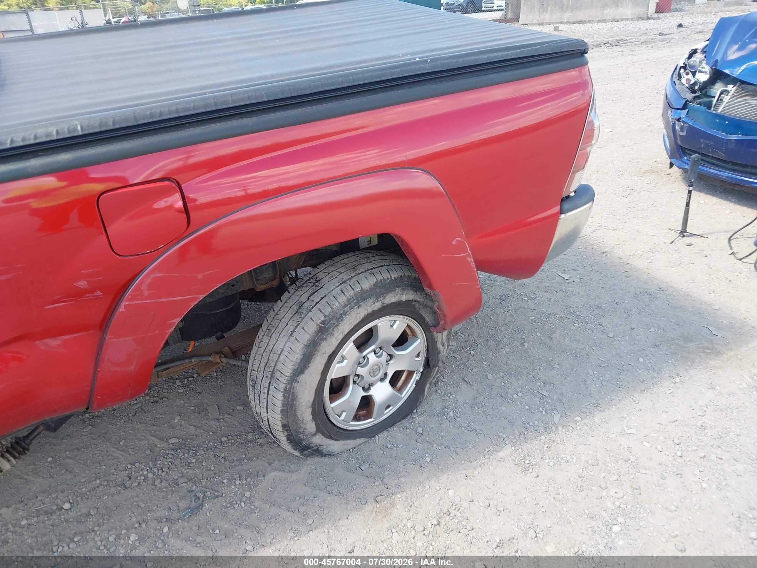 2013 Toyota Tacoma Base V6 Красный vin: 5TFUU4EN6DX079107