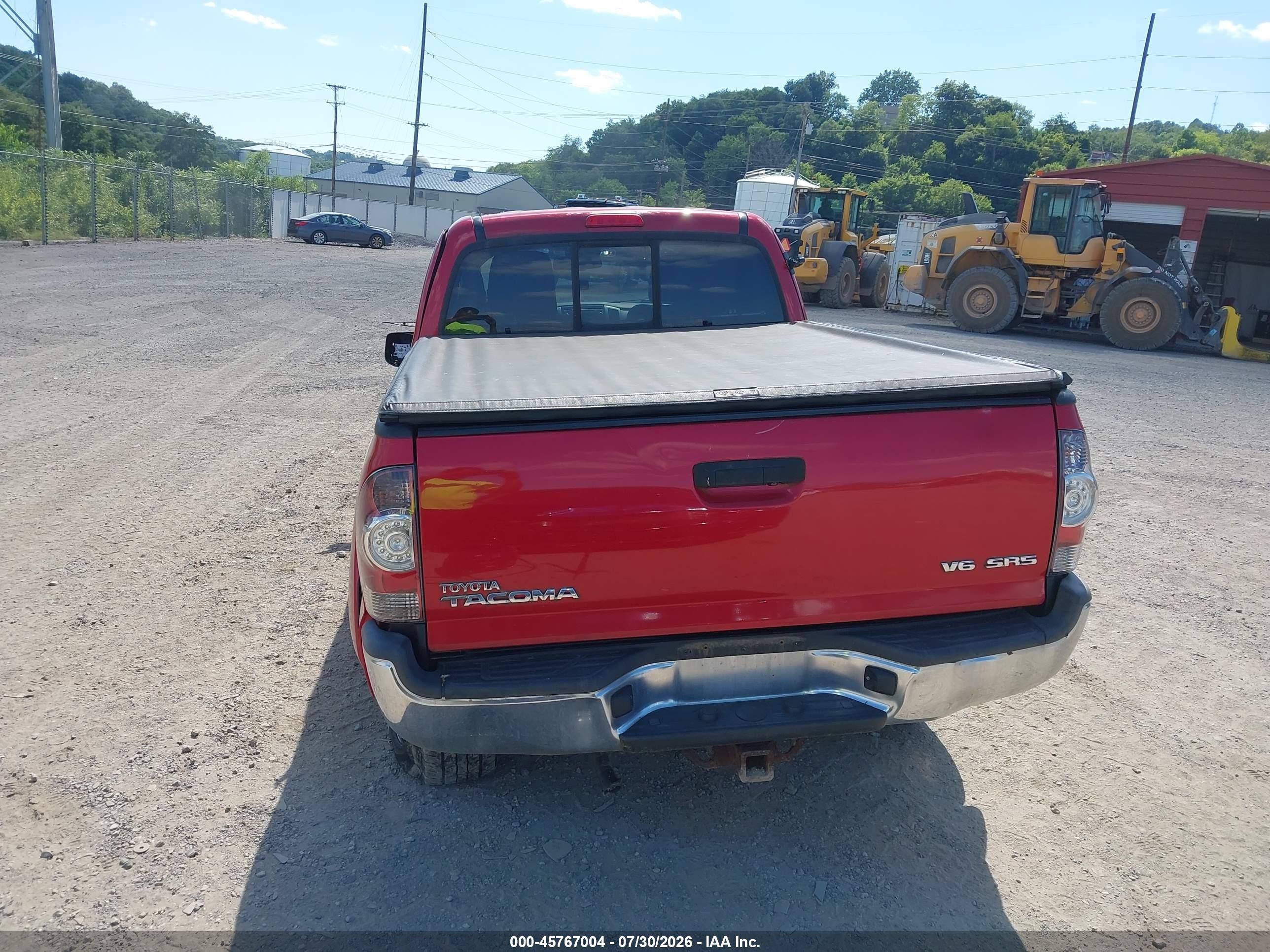 2013 Toyota Tacoma Base V6 Красный vin: 5TFUU4EN6DX079107