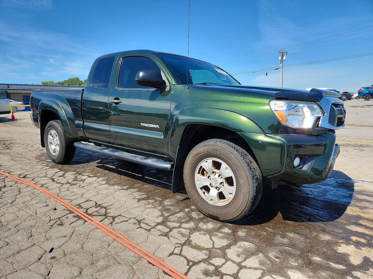2014 Toyota Tacoma V6 Green vin: 5TFUU4EN6EX093588