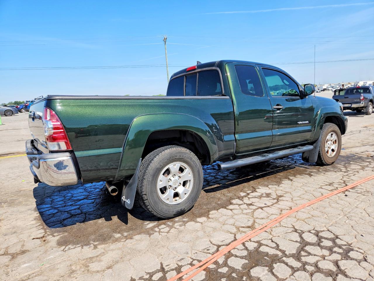 2014 Toyota Tacoma V6 Green vin: 5TFUU4EN6EX093588