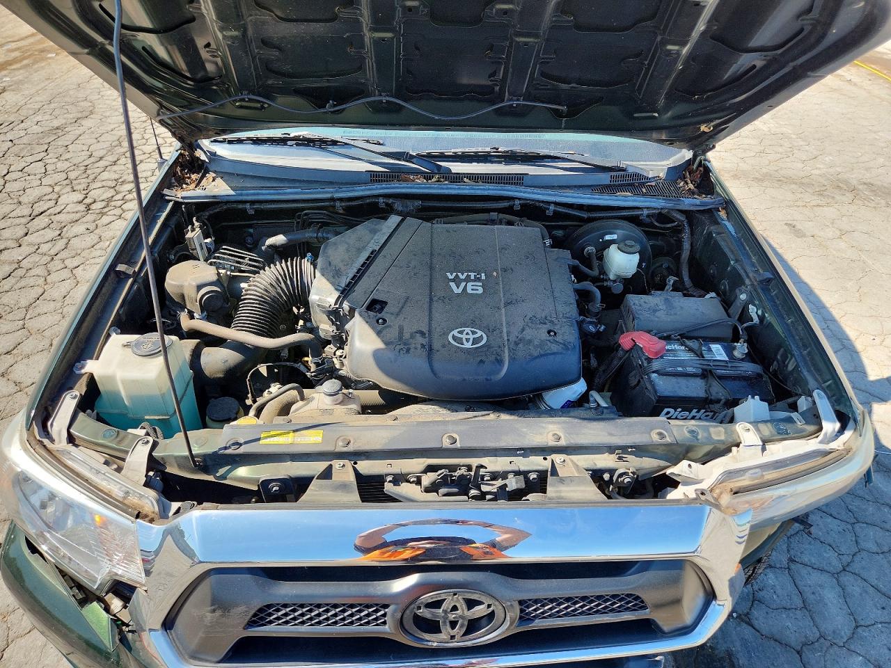 2014 Toyota Tacoma V6 Green vin: 5TFUU4EN6EX093588