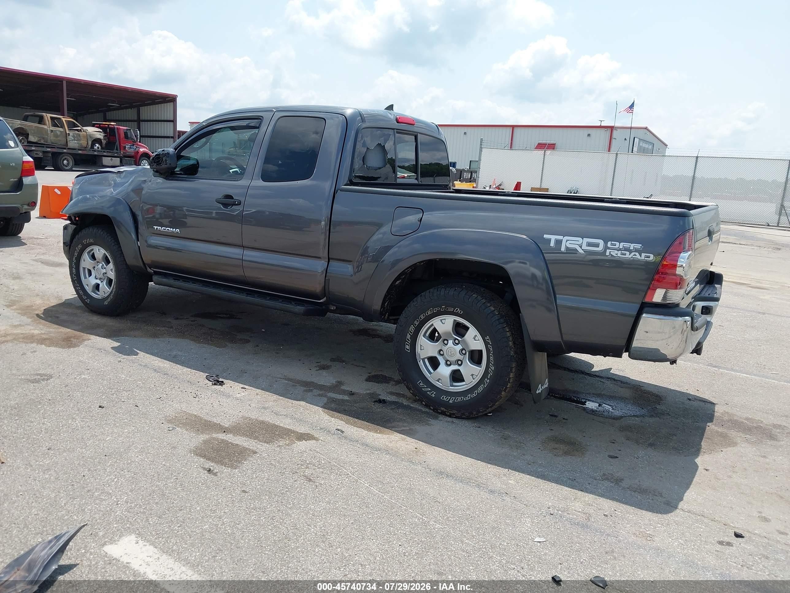 2014 Toyota Tacoma Base V6 Gray vin: 5TFUU4EN6EX107358