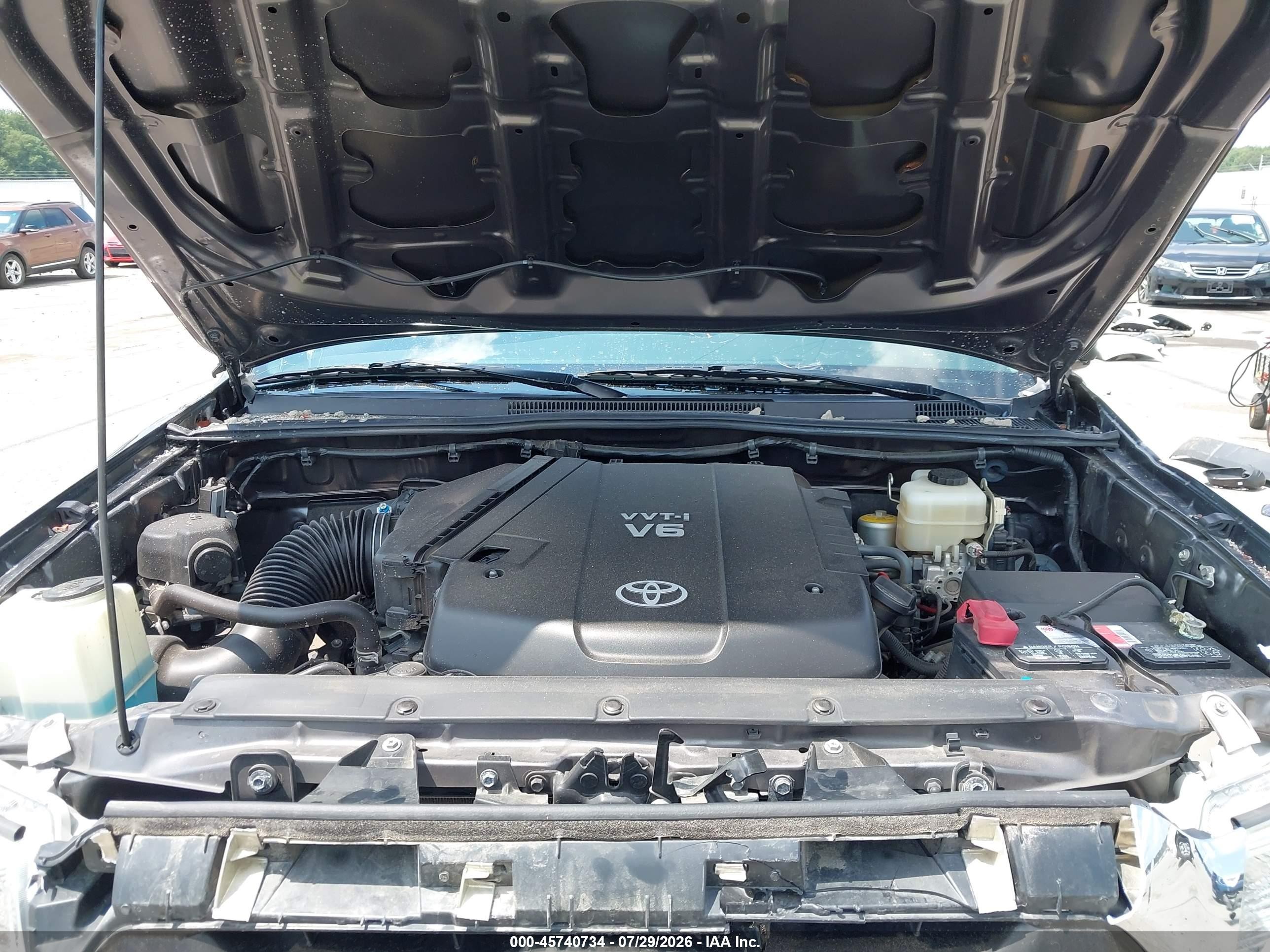 2014 Toyota Tacoma Base V6 Gray vin: 5TFUU4EN6EX107358
