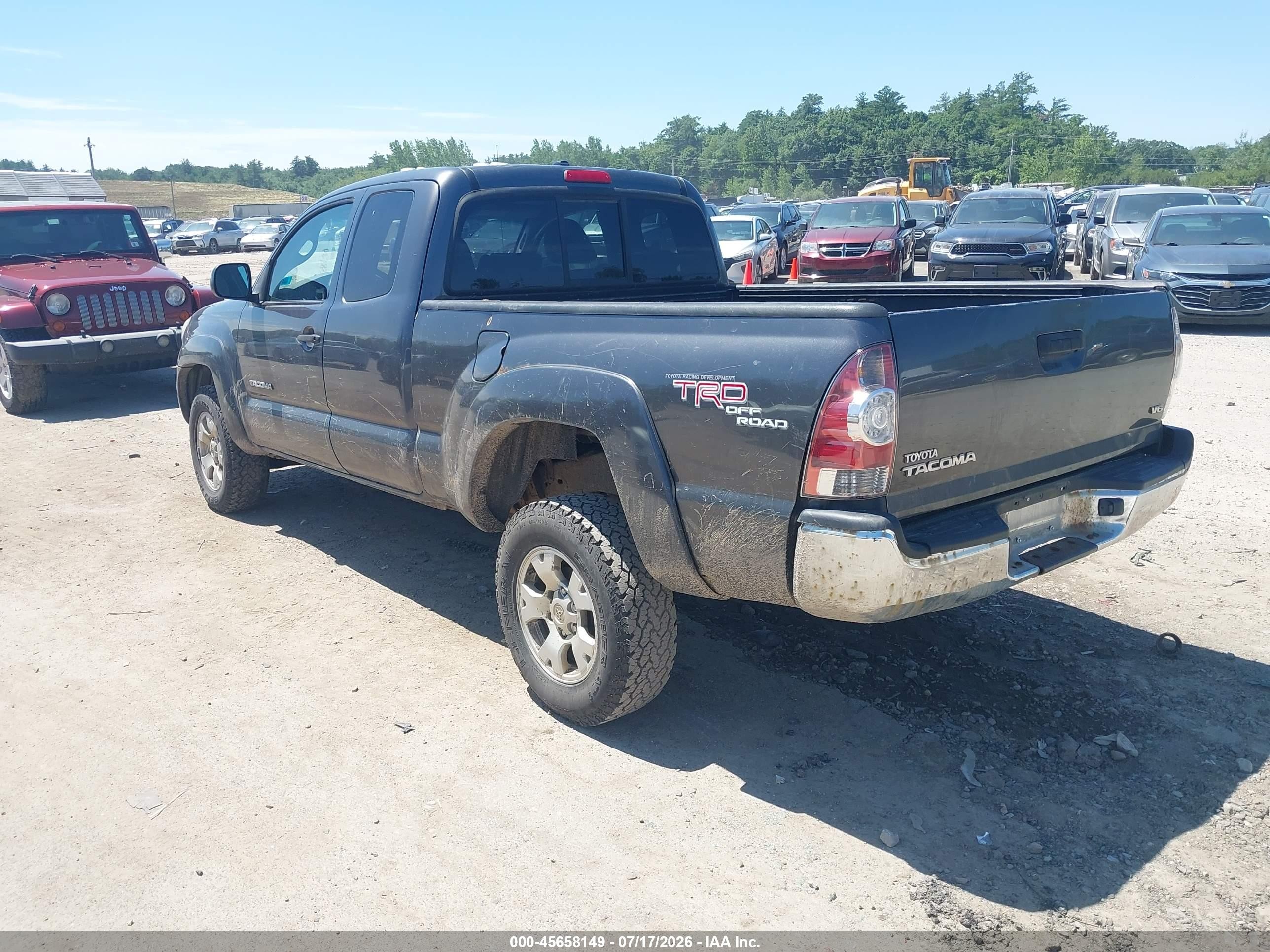 2011 Toyota Tacoma Base V6 Gray vin: 5TFUU4EN8BX003059