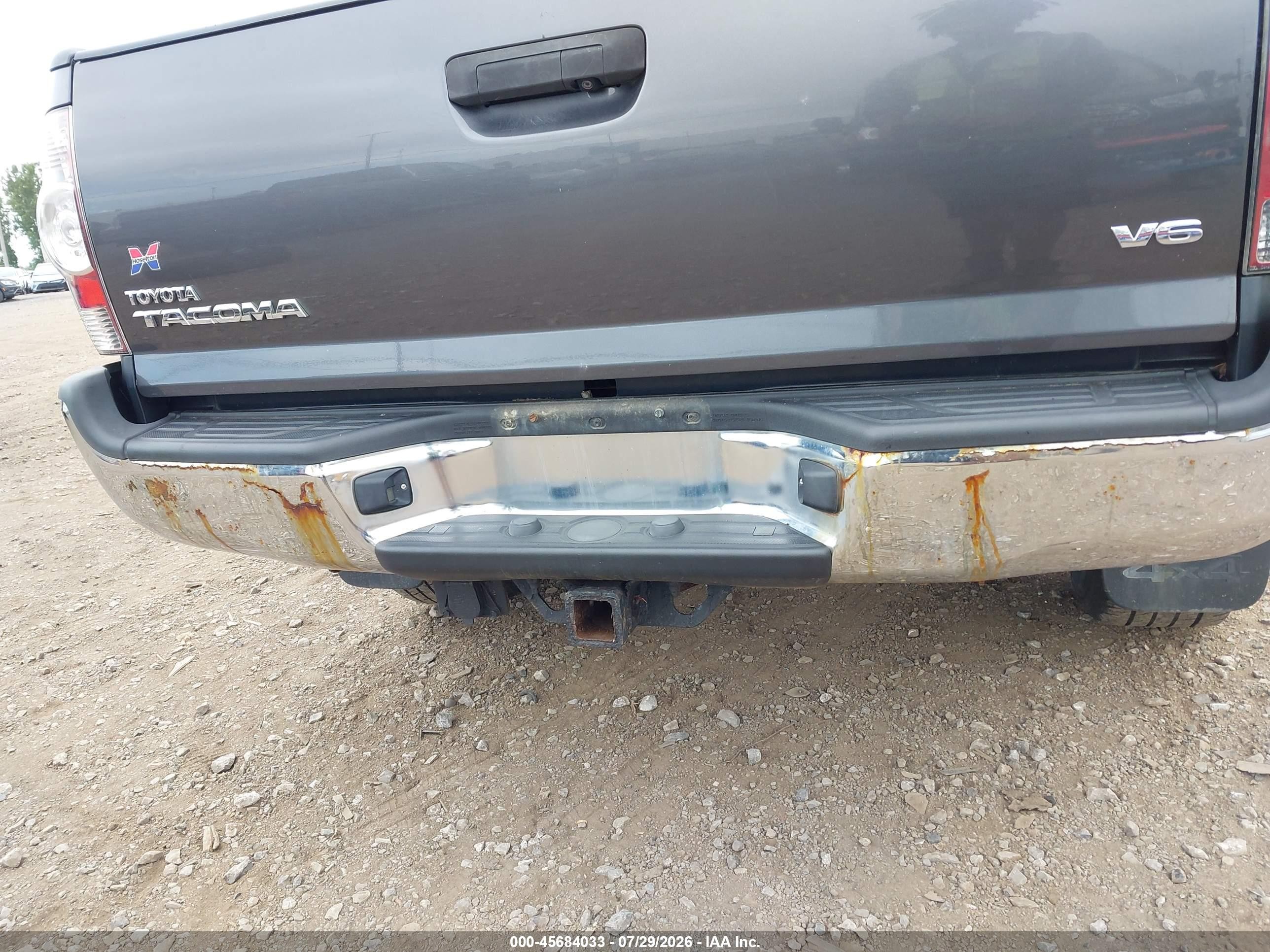 2011 Toyota Tacoma Base V6 Серый vin: 5TFUU4EN8BX006415