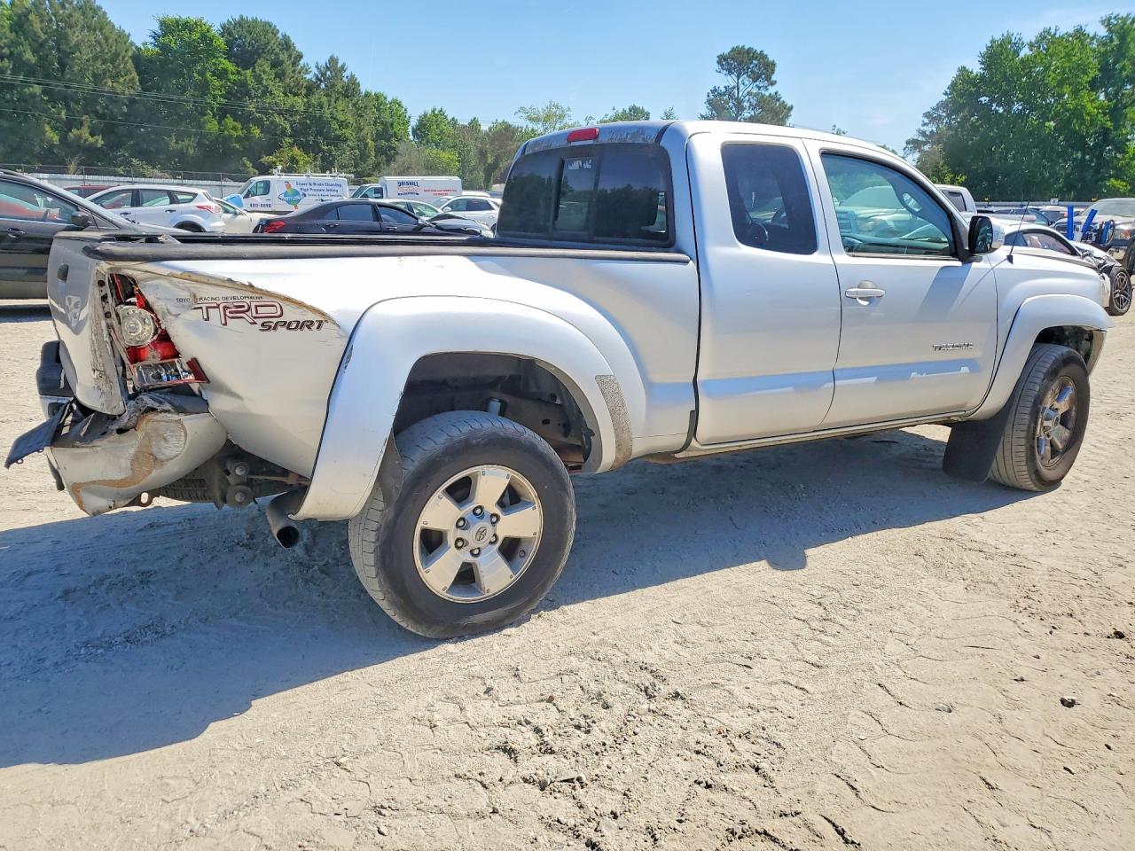 2013 Toyota Tacoma V6 Silver vin: 5TFUU4EN8DX048831