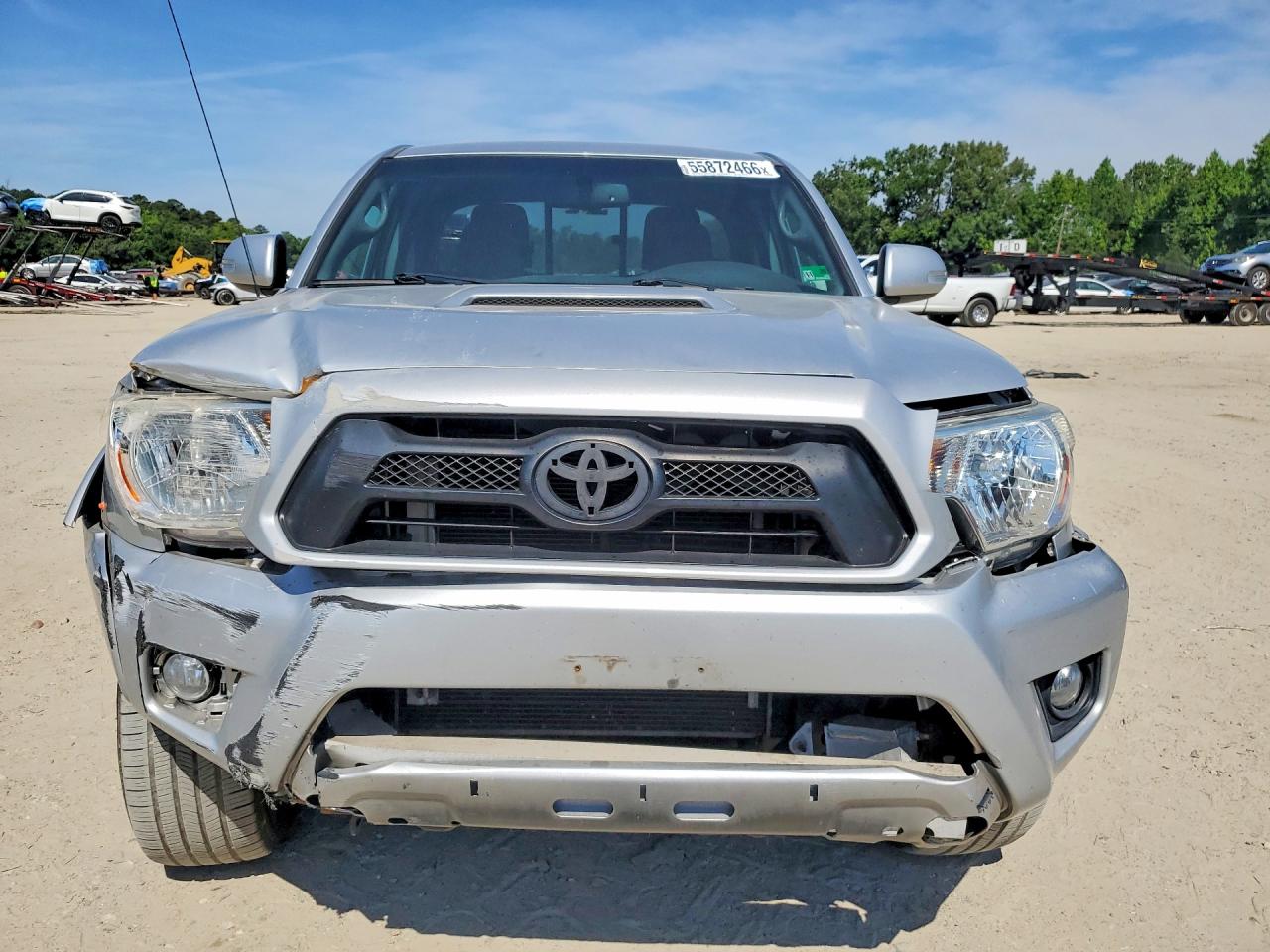2013 Toyota Tacoma V6 Silver vin: 5TFUU4EN8DX048831