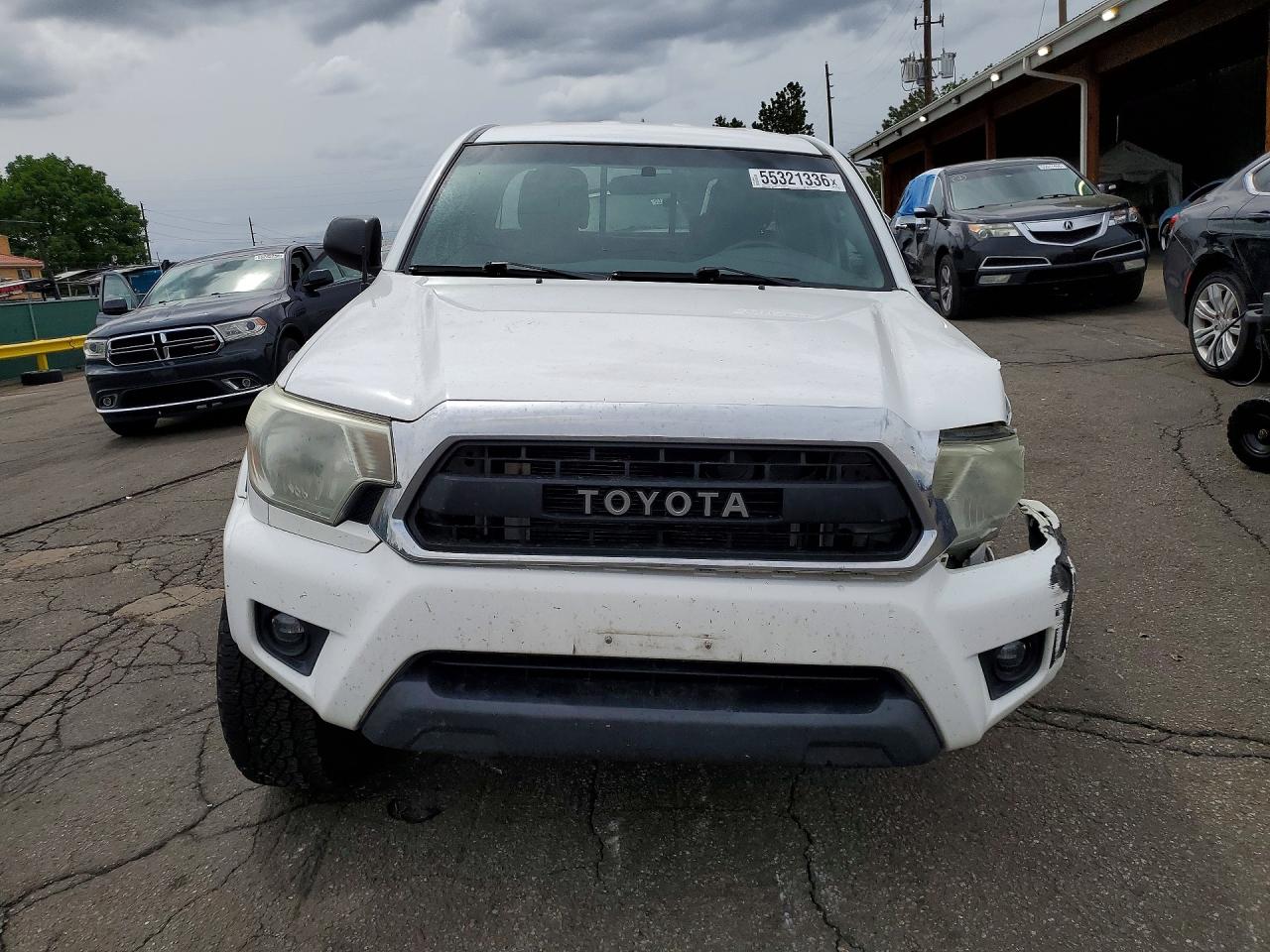 2014 Toyota Tacoma V6 White vin: 5TFUU4EN8EX104848