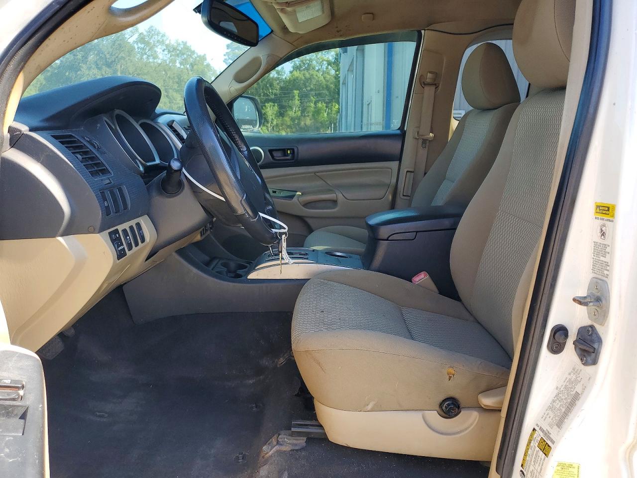 2012 Toyota Tacoma V6 White vin: 5TFUU4EN9CX022852