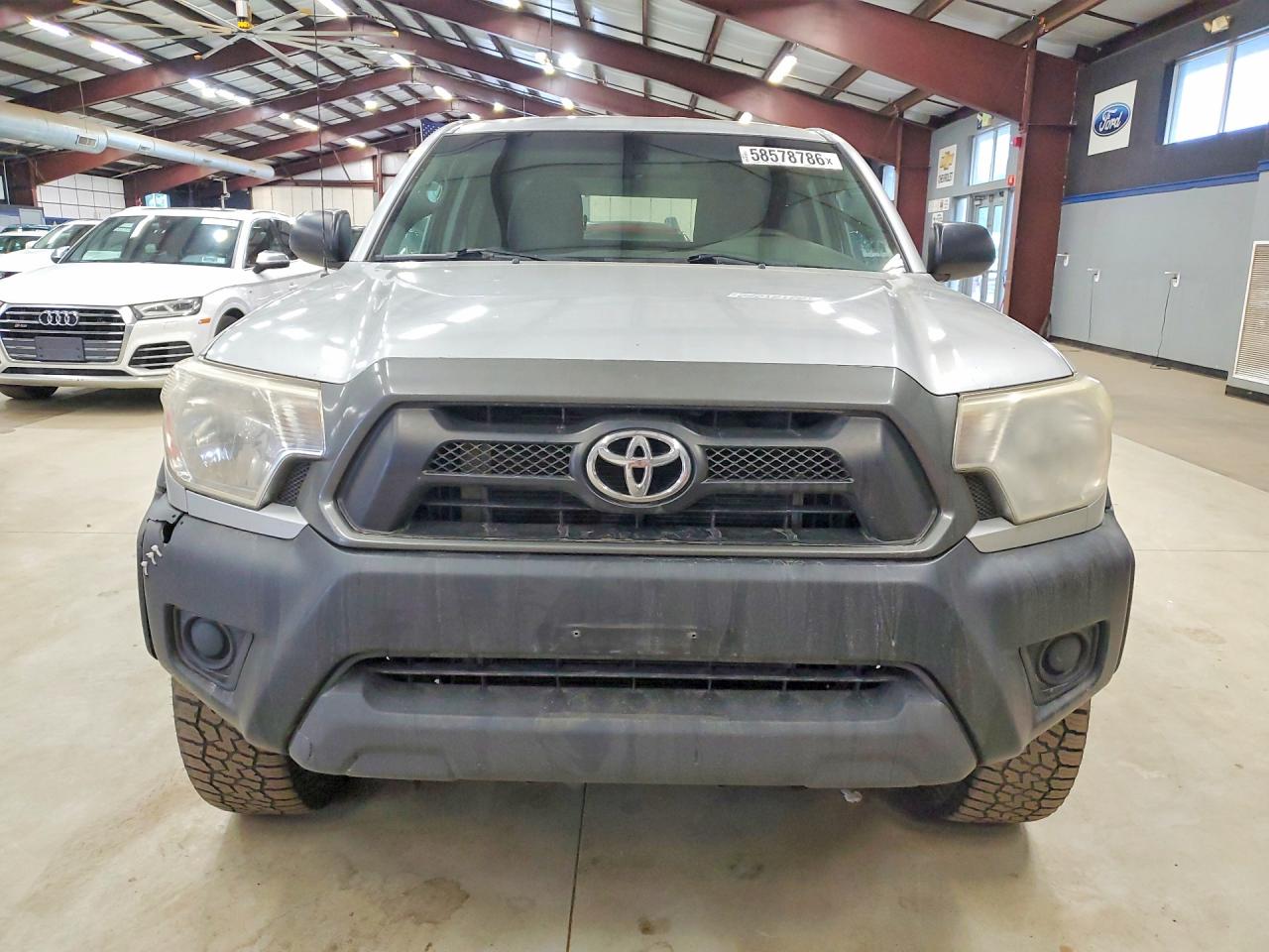 2013 Toyota Tacoma V6 Silver vin: 5TFUU4EN9DX054086