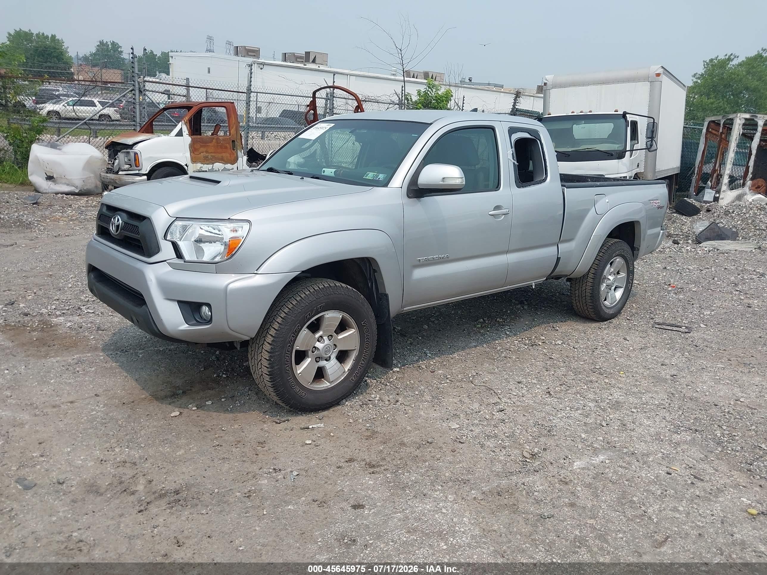 2012 Toyota Tacoma Base V6 Silver vin: 5TFUU4ENXCX039630
