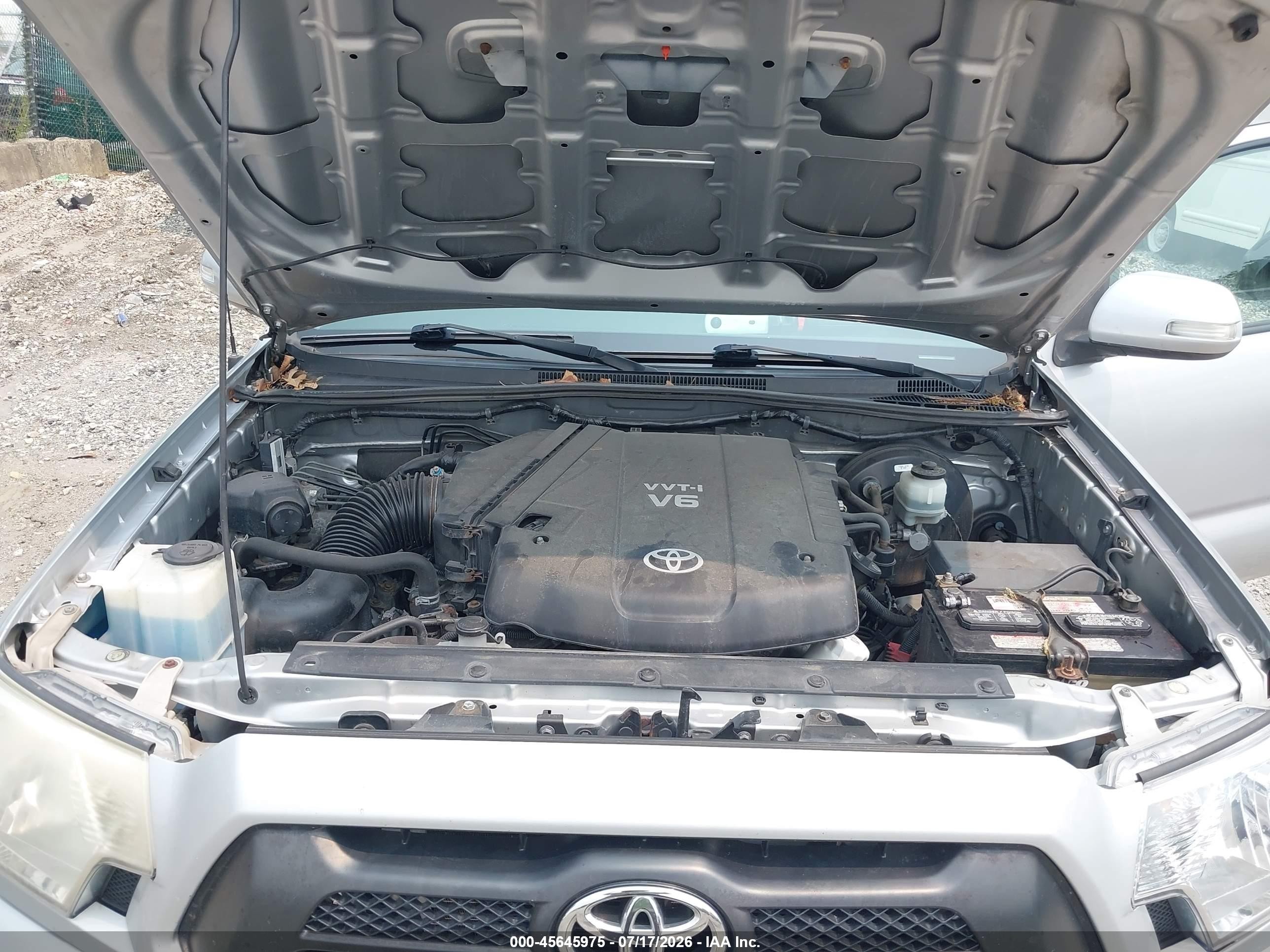 2012 Toyota Tacoma Base V6 Silver vin: 5TFUU4ENXCX039630