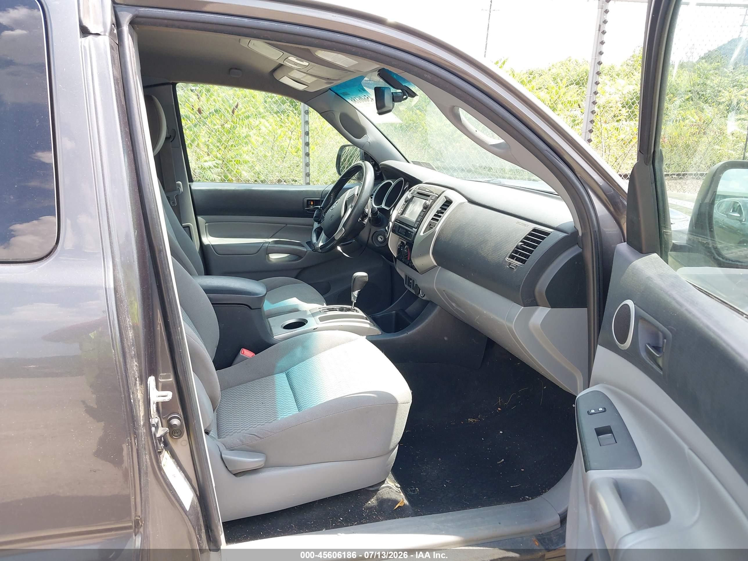 2013 Toyota Tacoma Base V6 Gray vin: 5TFUU4ENXDX077036