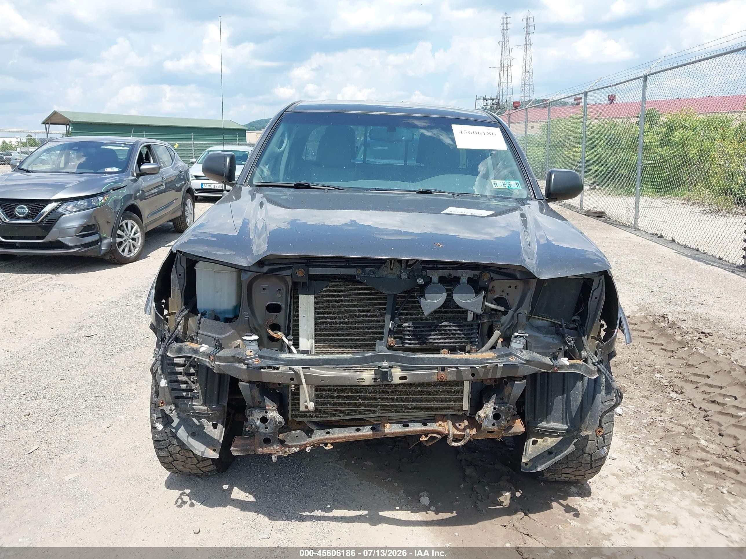 2013 Toyota Tacoma Base V6 Gray vin: 5TFUU4ENXDX077036