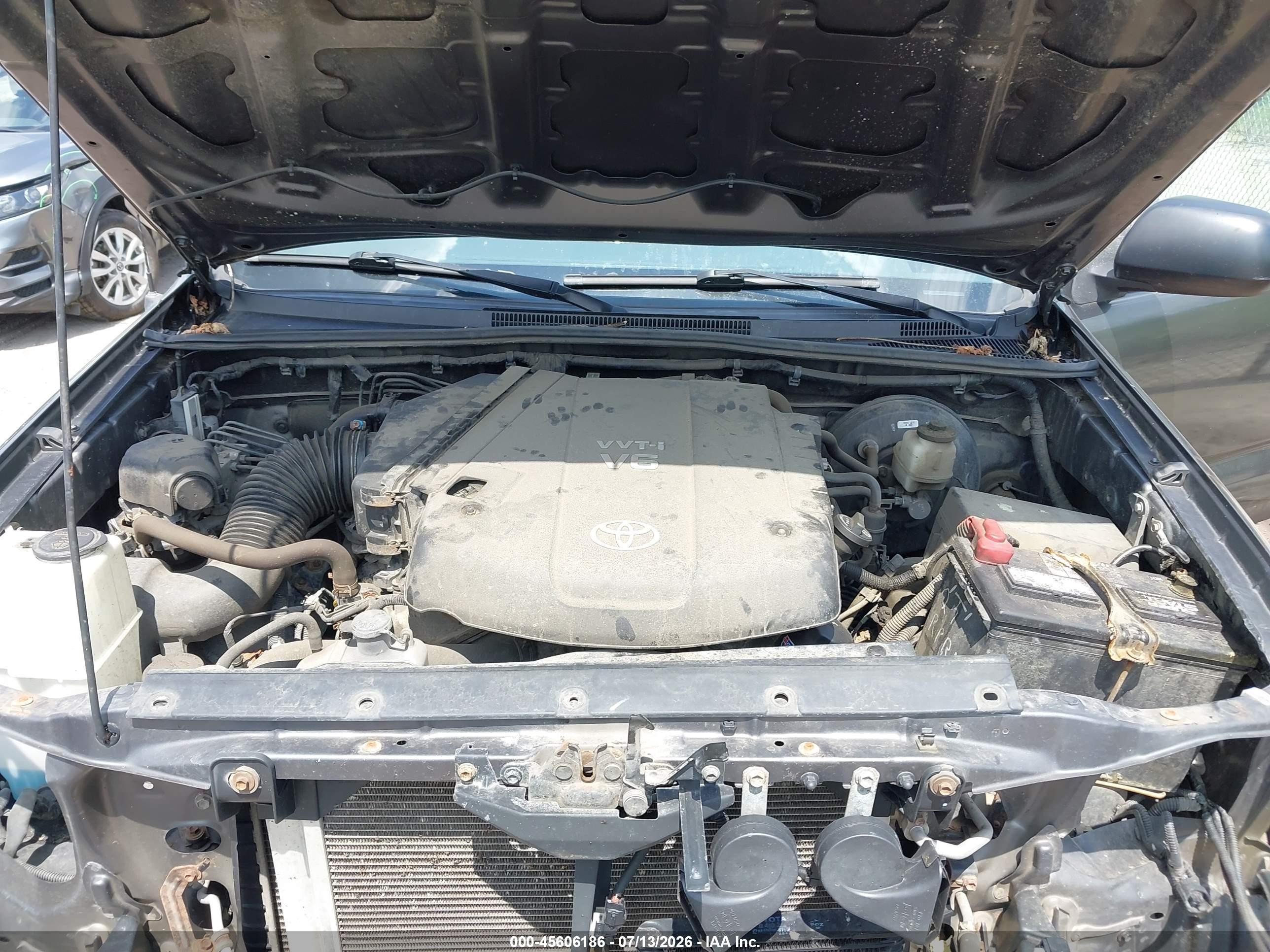 2013 Toyota Tacoma Base V6 Gray vin: 5TFUU4ENXDX077036