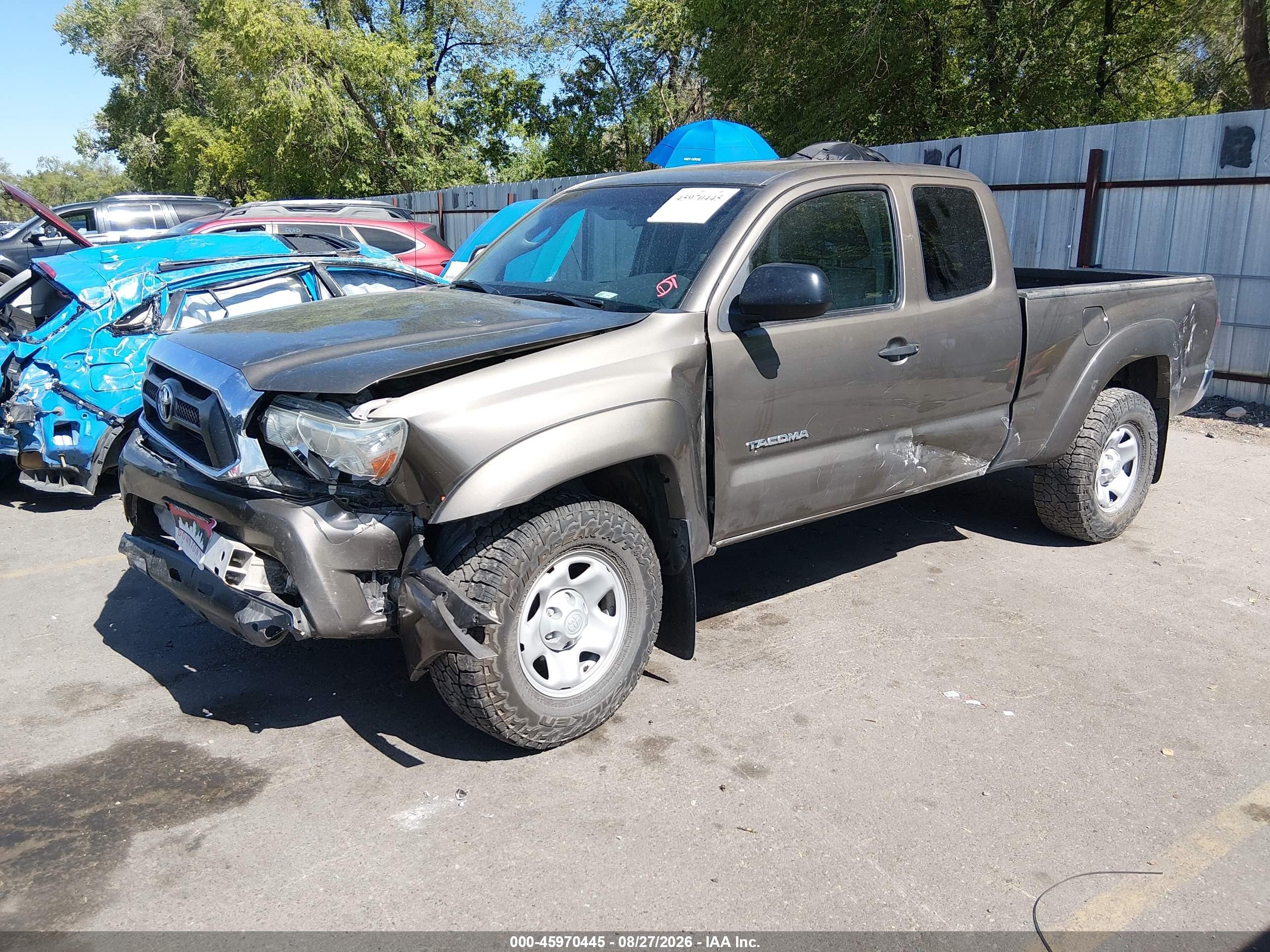 2015 Toyota Tacoma Base V6 Brown vin: 5TFUU4ENXFX144284