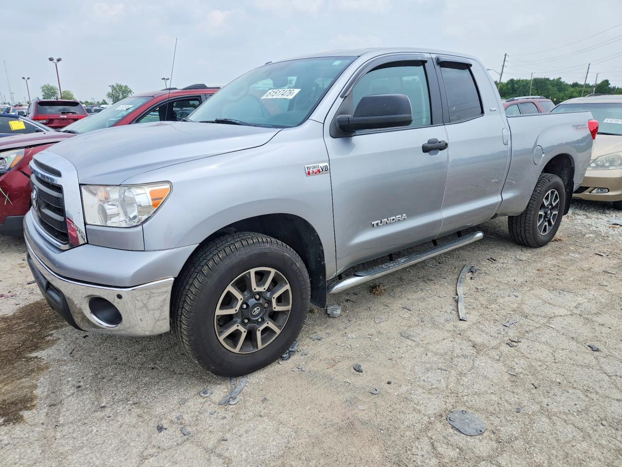 2013 Toyota Tundra Double Cab Sr5 Silver vin: 5TFUW5F10DX298494