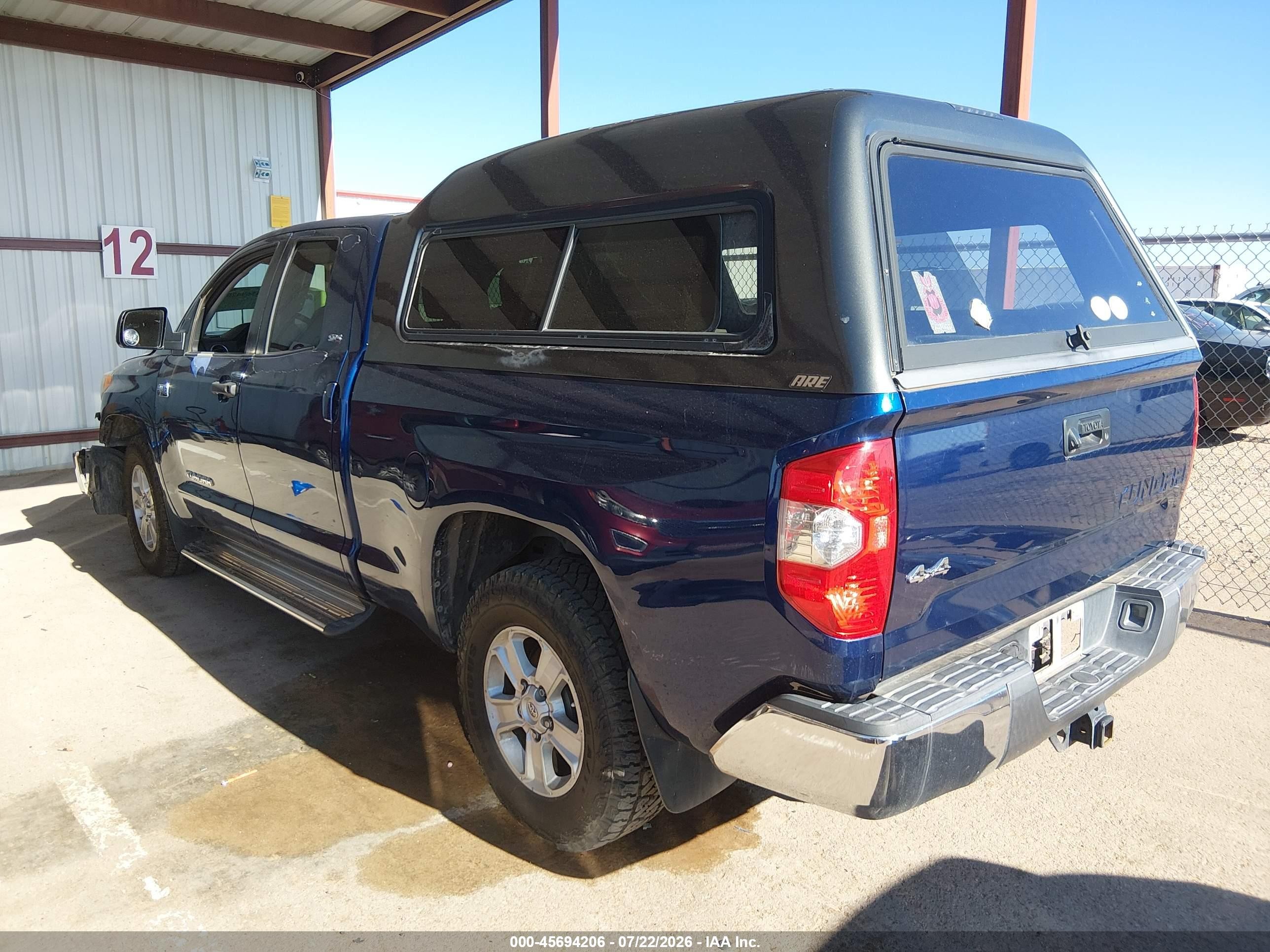 2014 Toyota Tundra Sr5 5.7l V8 Синий vin: 5TFUW5F10EX351700