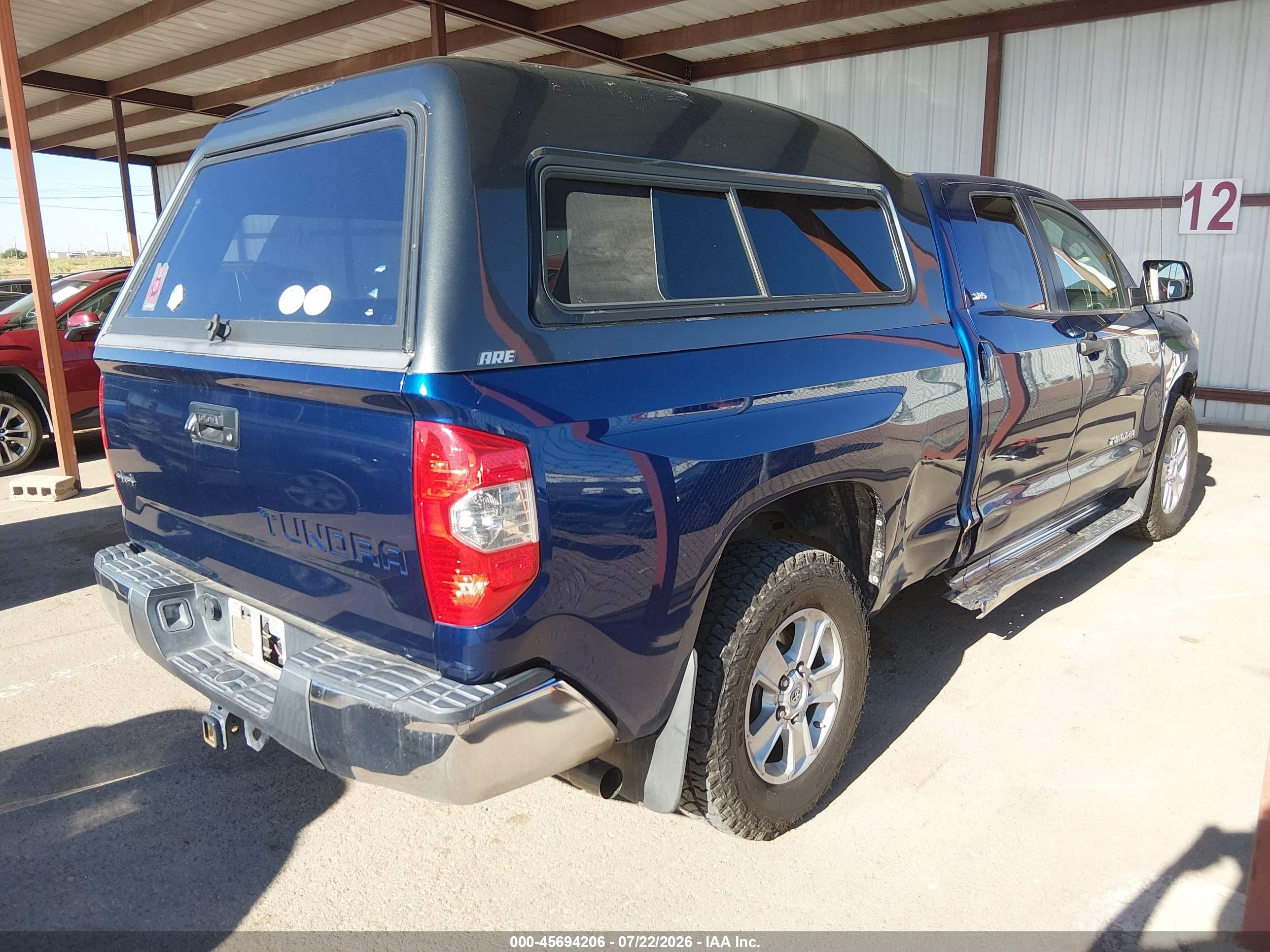 2014 Toyota Tundra Sr5 5.7l V8 Синий vin: 5TFUW5F10EX351700