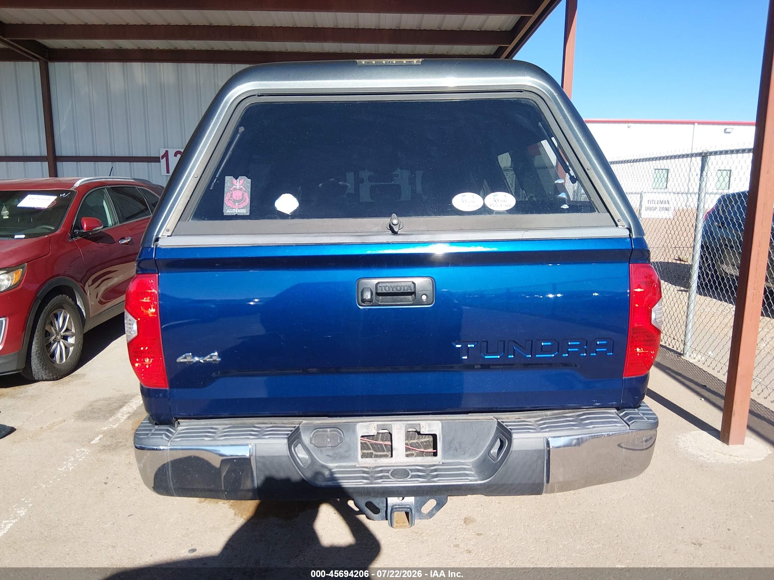2014 Toyota Tundra Sr5 5.7l V8 Синий vin: 5TFUW5F10EX351700