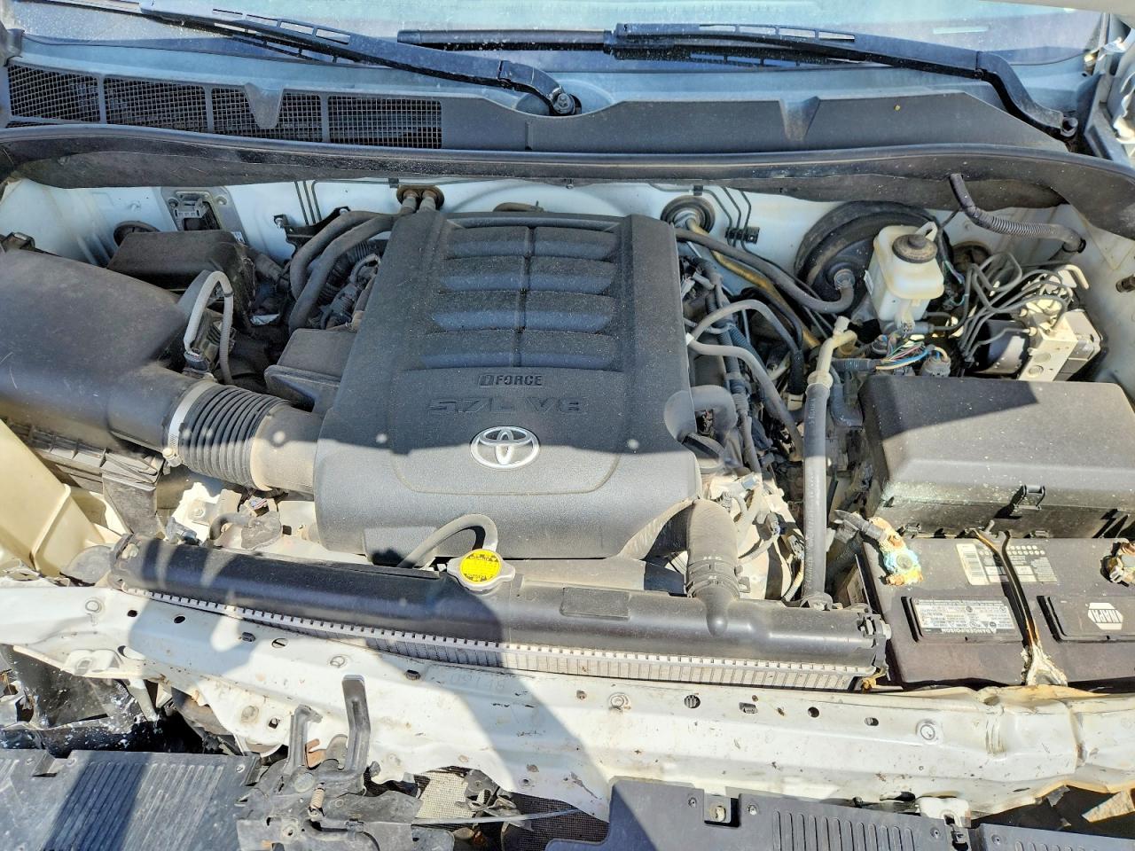 2014 Toyota Tundra Sr5 White vin: 5TFUW5F10EX363815