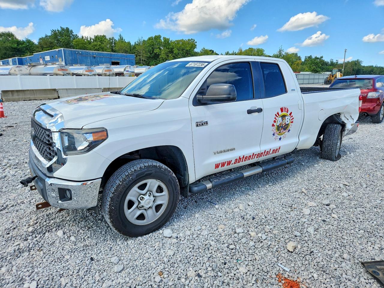 2019 Toyota Tundra Sr5 White vin: 5TFUW5F10KX820635