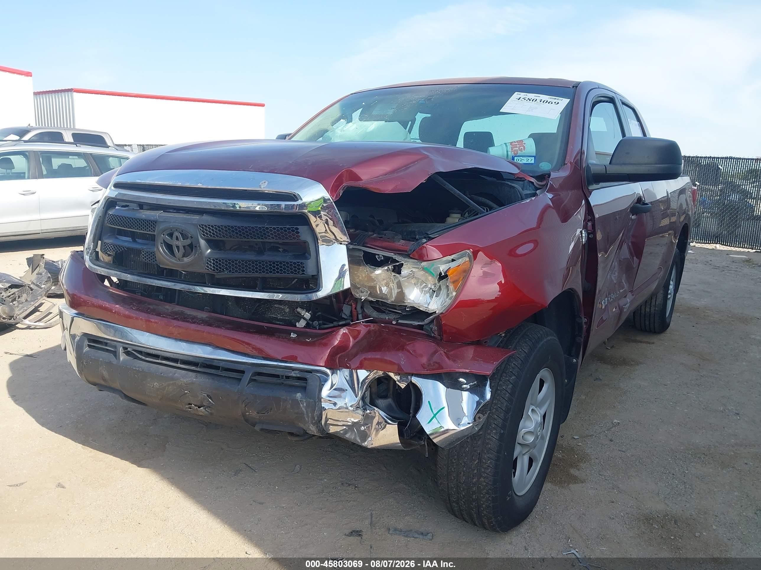 2010 Toyota Tundra Grade 5.7l V8 Красный vin: 5TFUW5F11AX117107