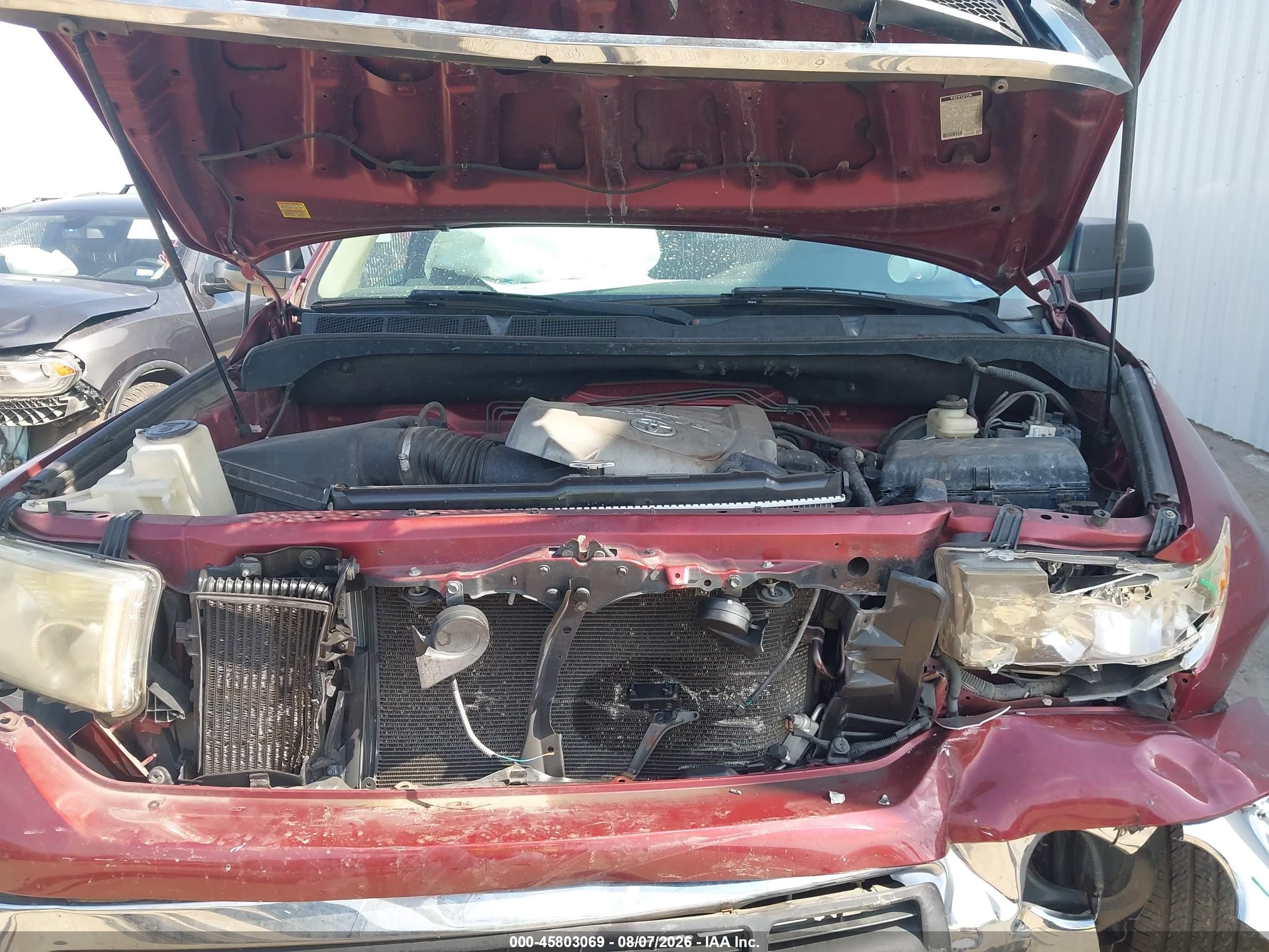 2010 Toyota Tundra Grade 5.7l V8 Красный vin: 5TFUW5F11AX117107