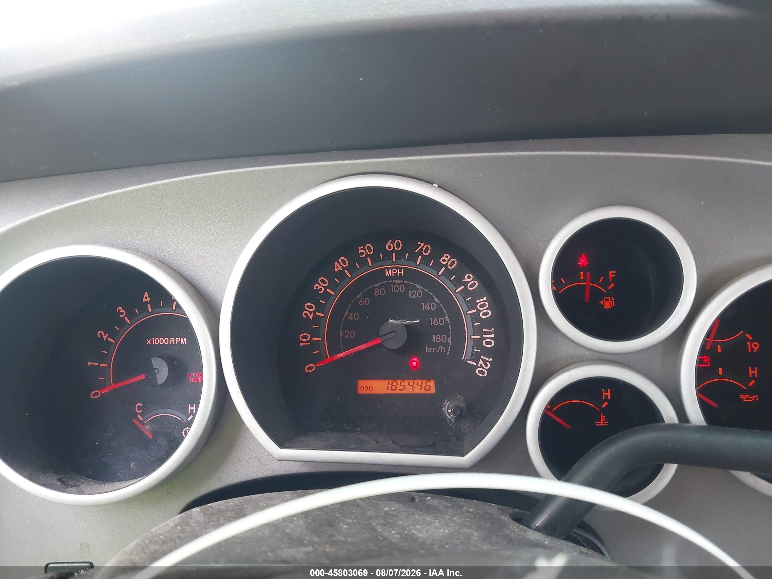 2010 Toyota Tundra Grade 5.7l V8 Красный vin: 5TFUW5F11AX117107