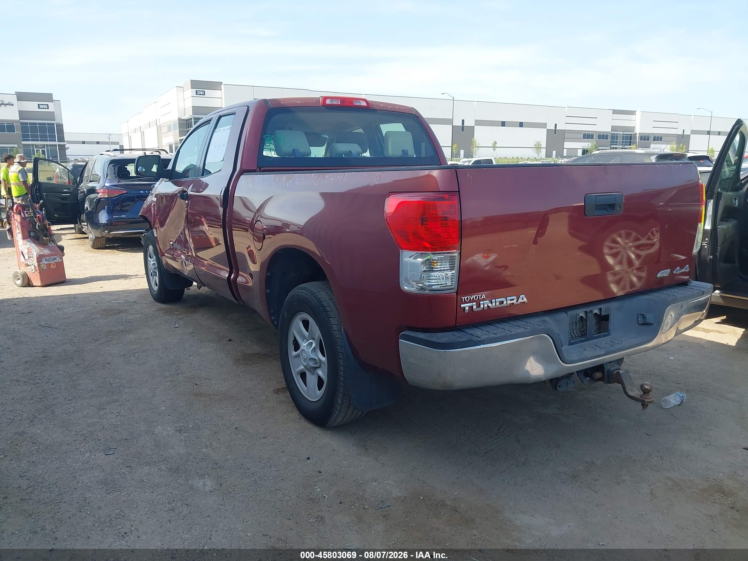 2010 Toyota Tundra Grade 5.7l V8 Красный vin: 5TFUW5F11AX117107