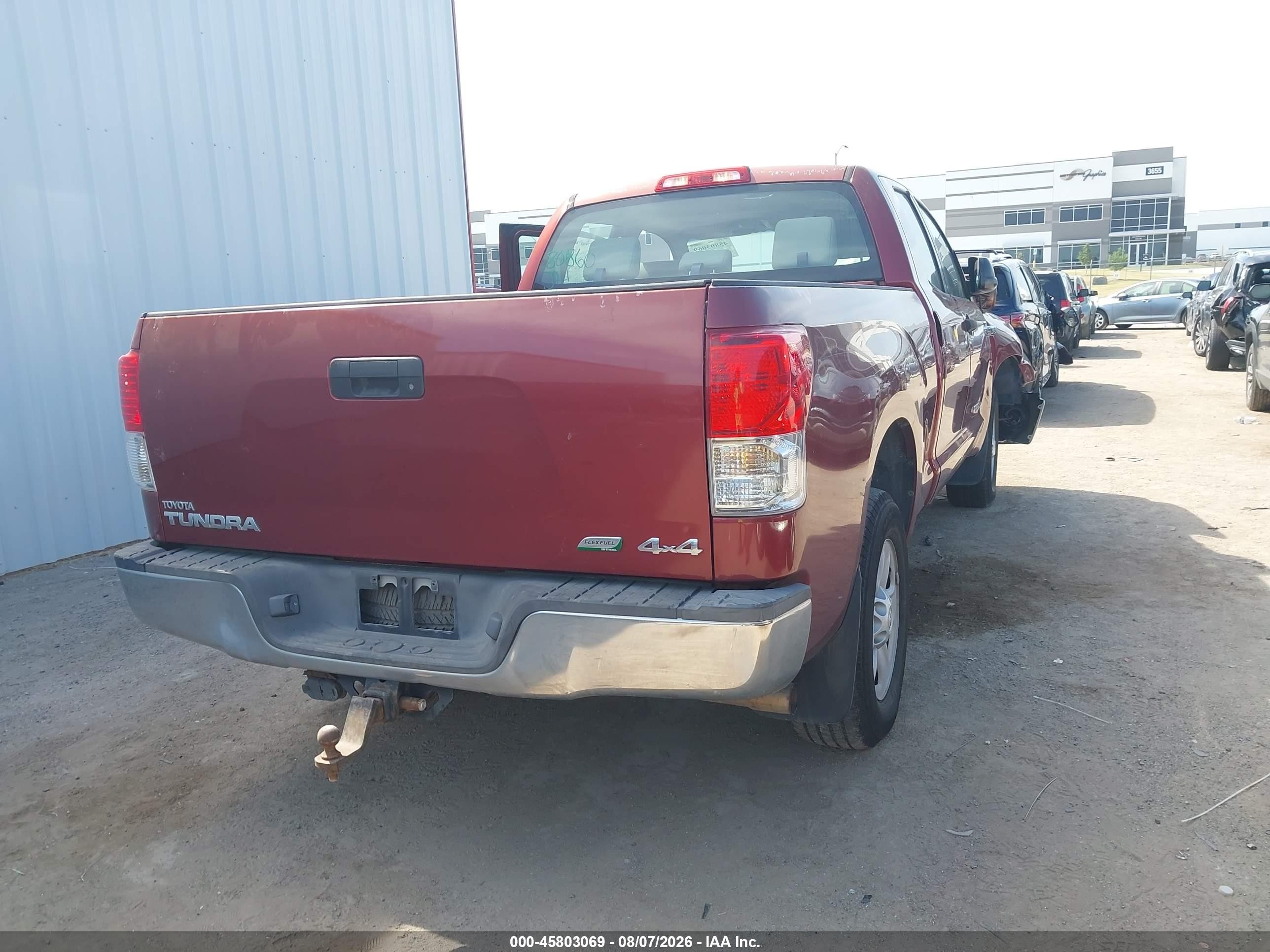 2010 Toyota Tundra Grade 5.7l V8 Красный vin: 5TFUW5F11AX117107