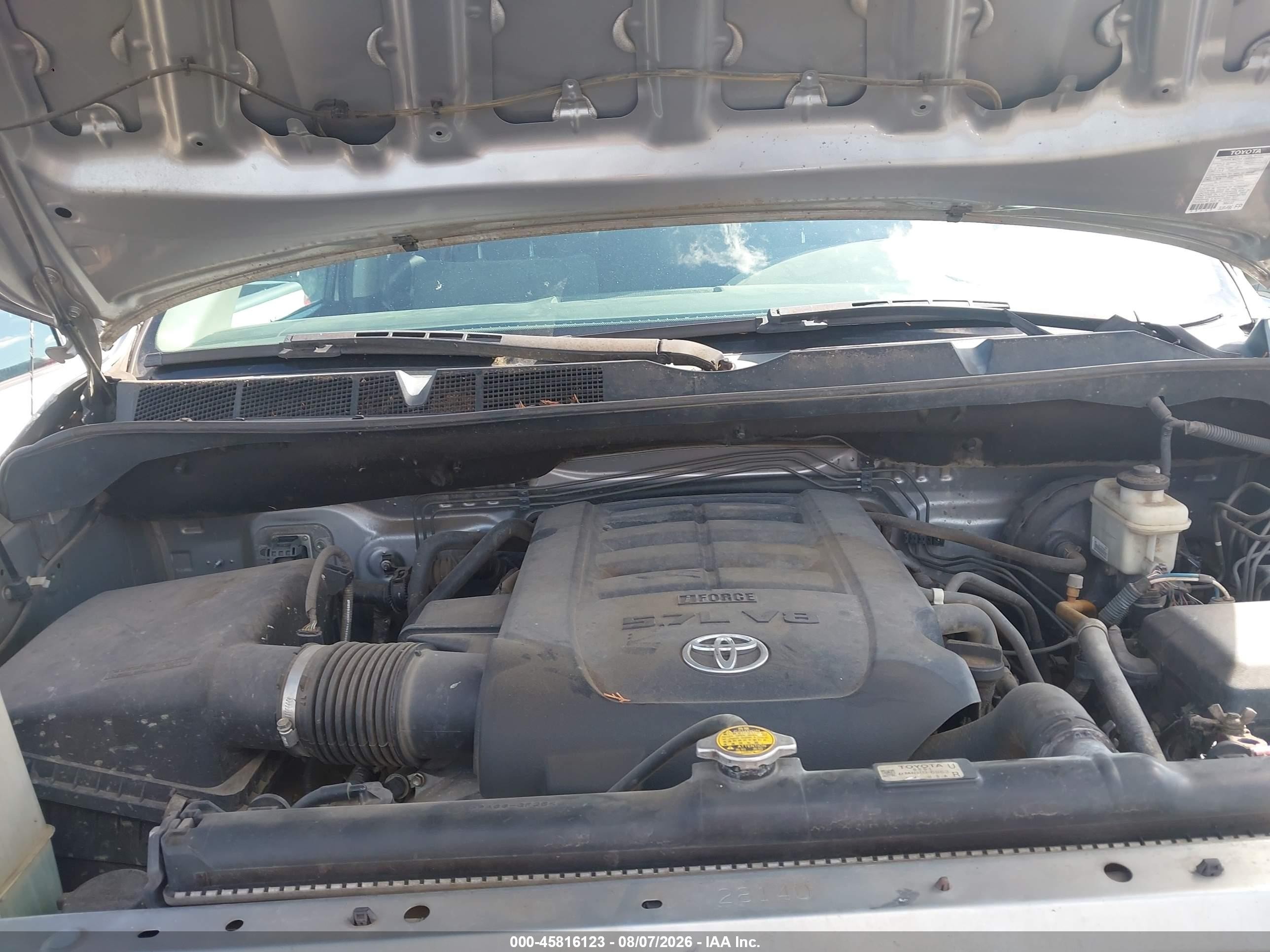 2011 Toyota Tundra Grade 5.7l V8 Gray vin: 5TFUW5F11BX164980