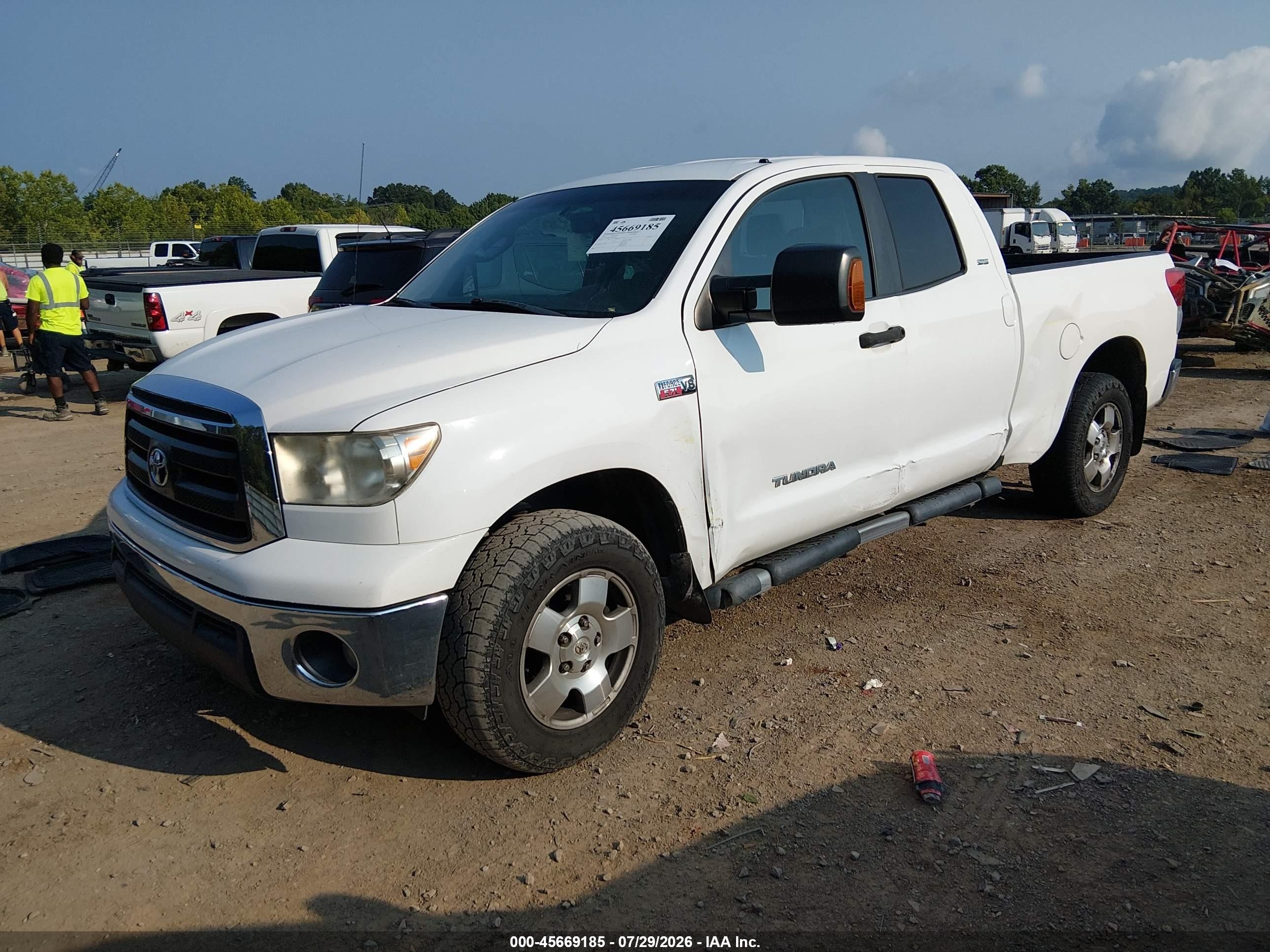 2012 Toyota Tundra Grade 5.7l V8 White vin: 5TFUW5F11CX219817