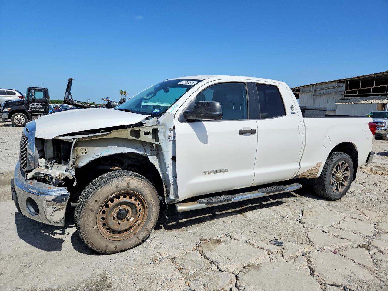 2012 Toyota Tundra Double Cab Sr5 White vin: 5TFUW5F11CX250503