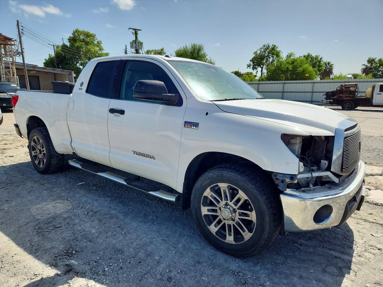 2012 Toyota Tundra Double Cab Sr5 White vin: 5TFUW5F11CX250503