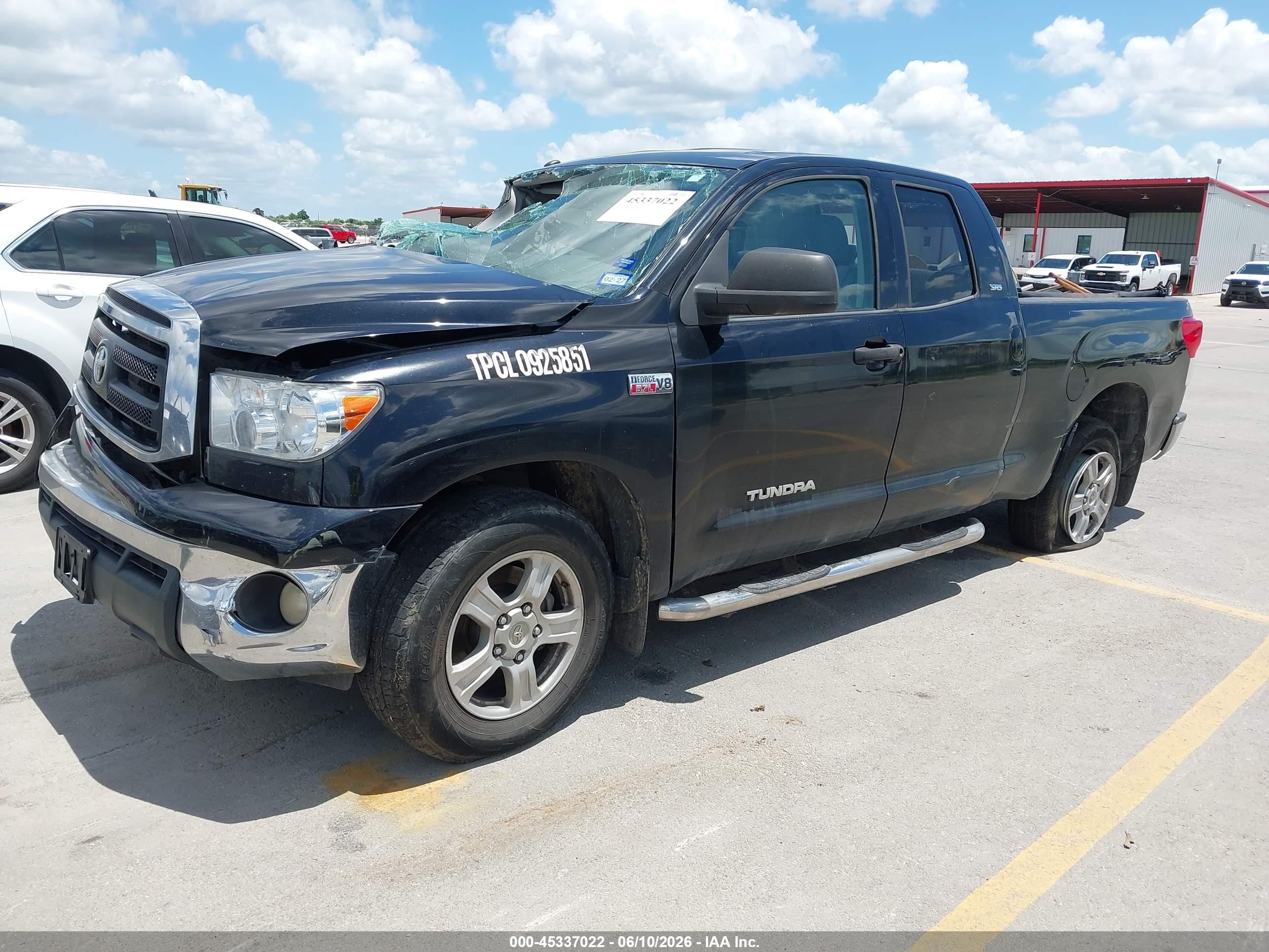 2010 Toyota Tundra Grade 5.7l V8 Black vin: 5TFUW5F12AX145806